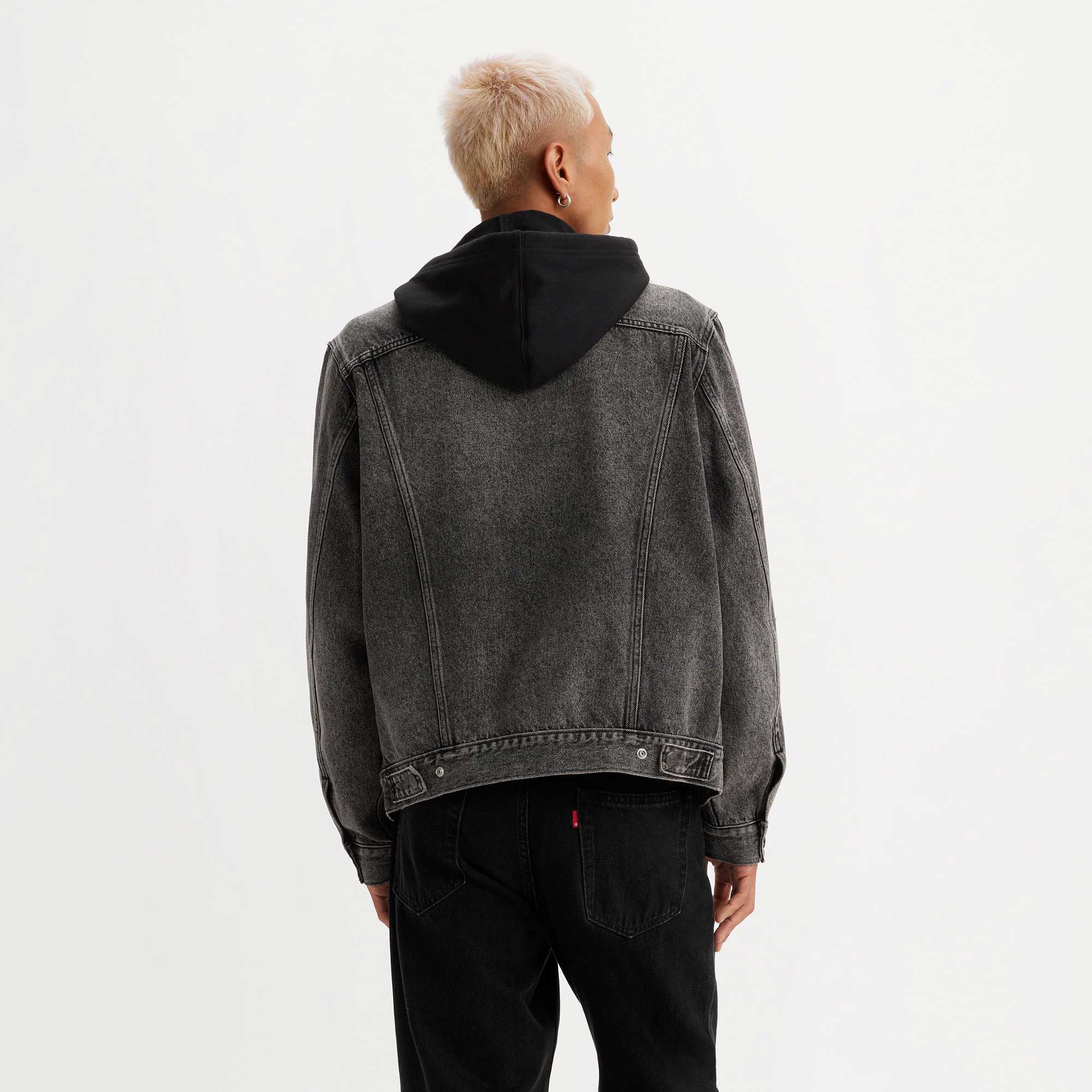 Levi's Hooded Trucker Jacket, slow jams - Image 2