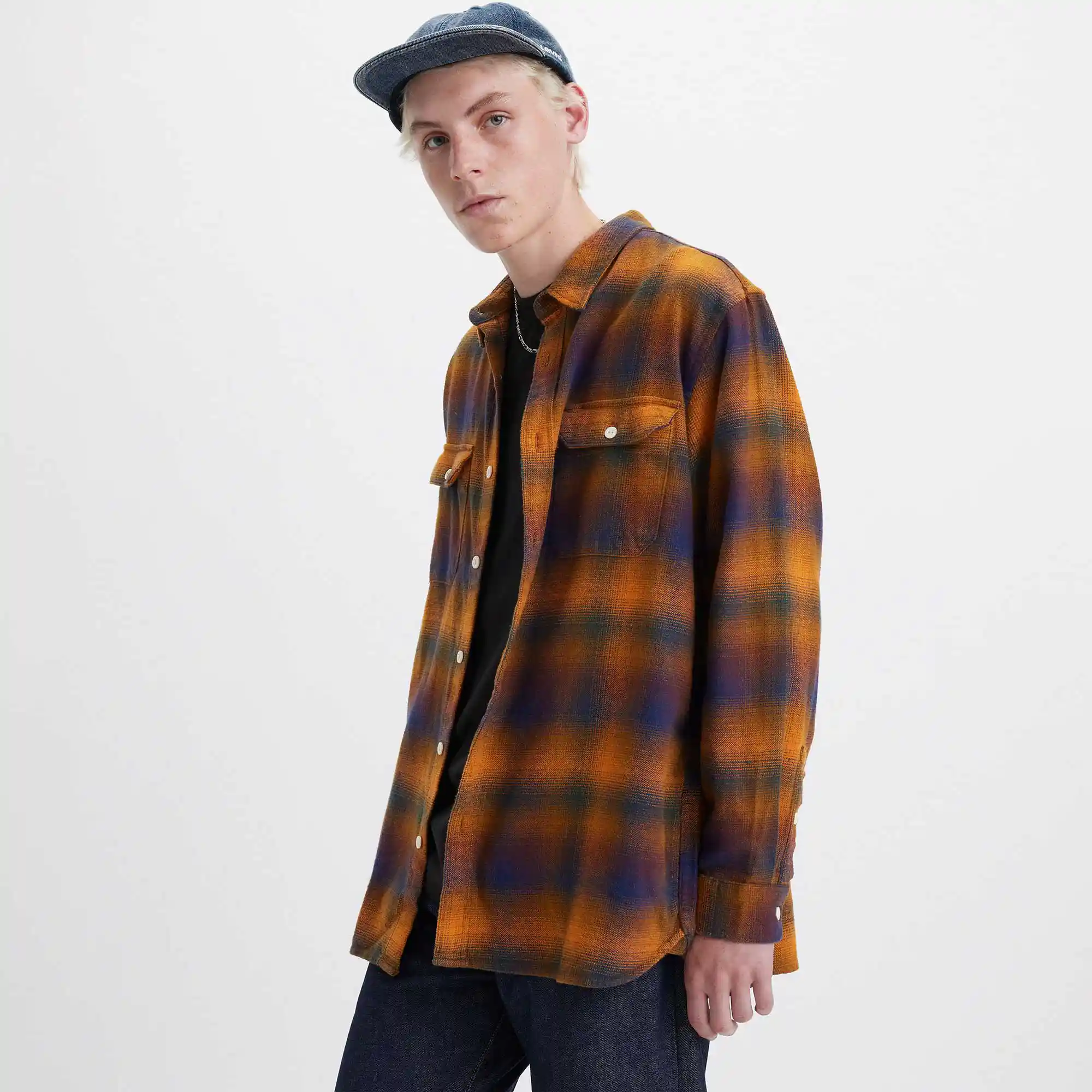 Levi's Jackson Worker, jonty plaid desert sun - Image 3