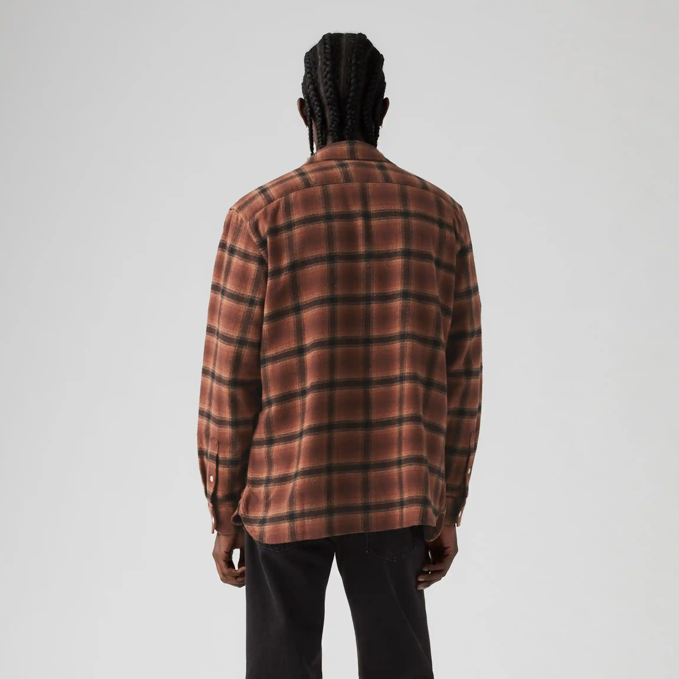 Levi's Jackson Worker Shirt, james plaid chicory coffee - Image 4