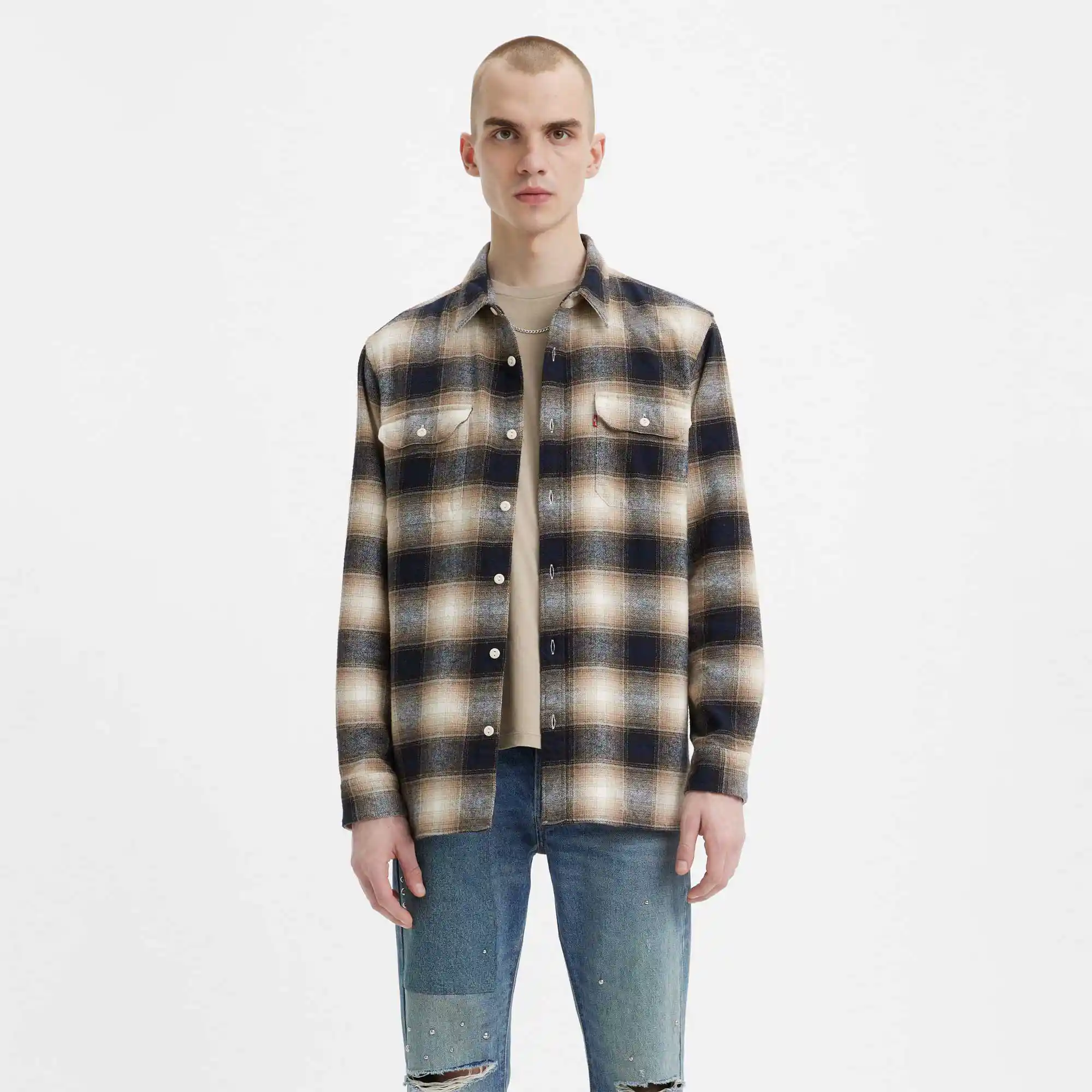 Levi's Jackson Worker, warwick plaid egret