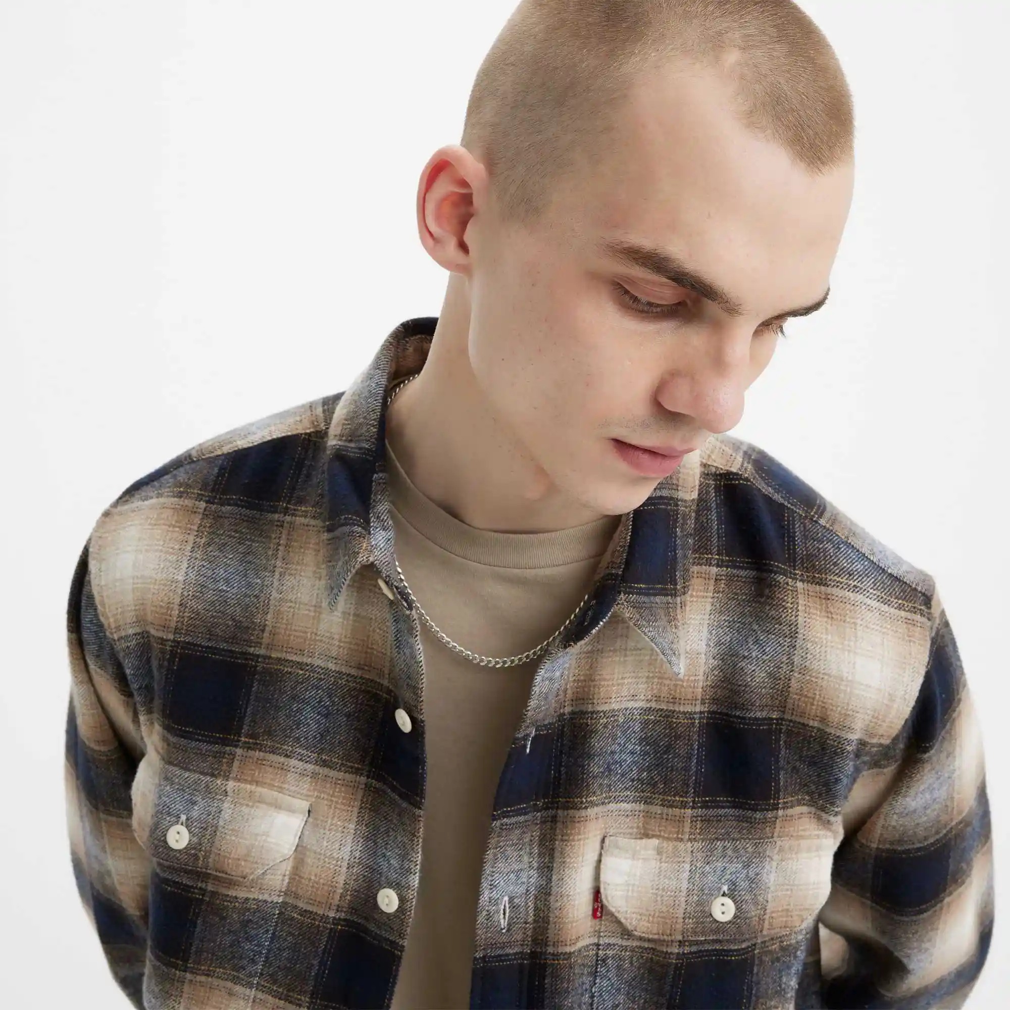 Levi's Jackson Worker, warwick plaid egret - Image 2