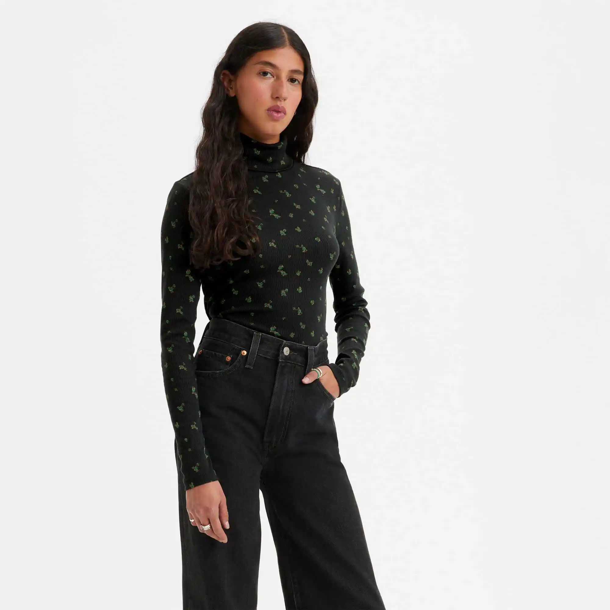 Levi's Womens Moon Rib Turtleneck