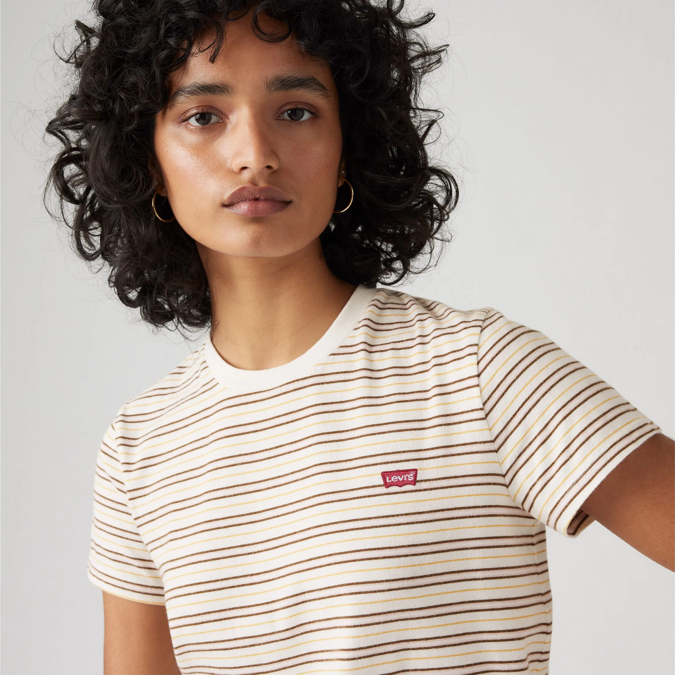 Levi's Womens Perfect Tee, sedona stripe potpourri - Image 2