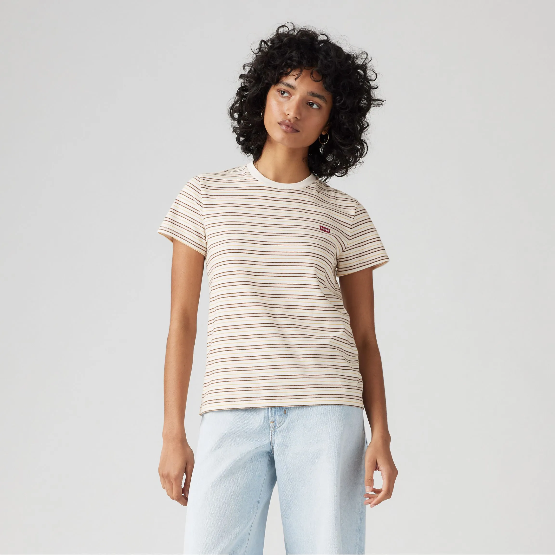 Levi's Womens Perfect Tee, sedona stripe potpourri - Image 4