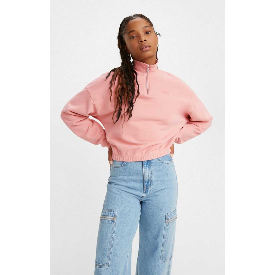 Levi's Womens Pom Quarter Zip - Image 3