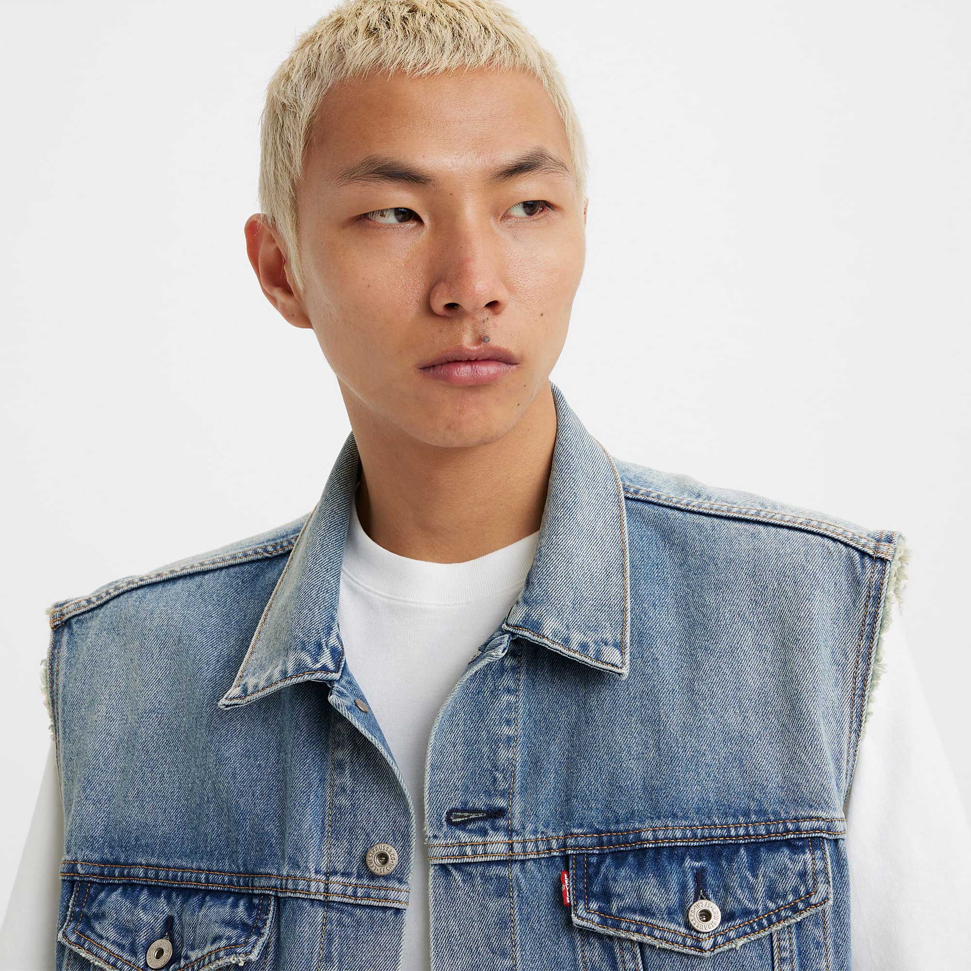 Levi's Relaxed Trucker Vest, kentucky blue vest - Image 3