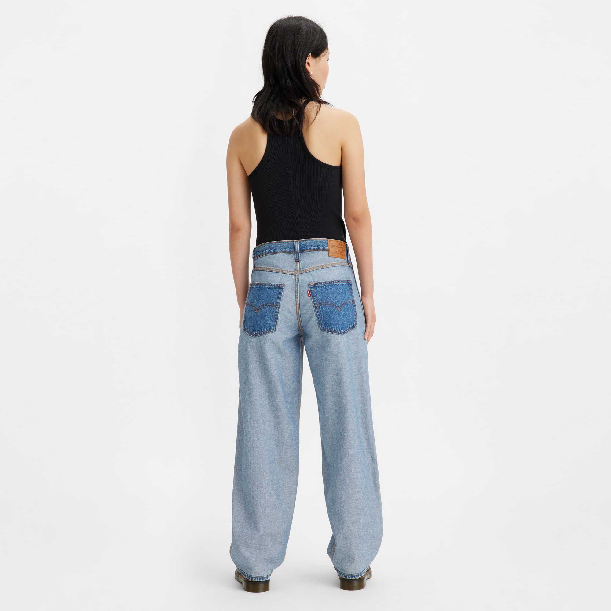 Levi's Womens Reversible Baggy Dad Jeans - Image 4