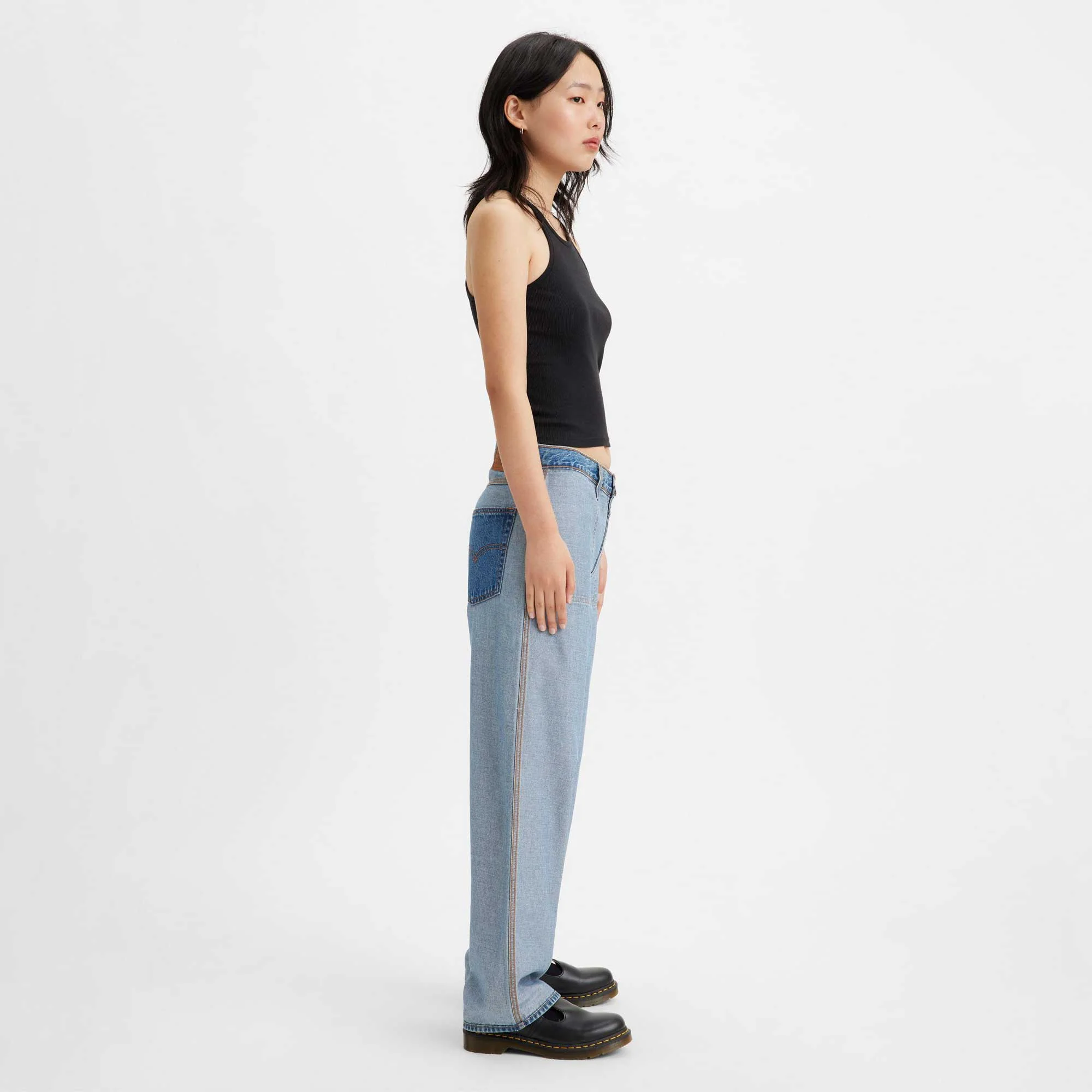 Levi's Womens Reversible Baggy Dad Jeans - Image 5