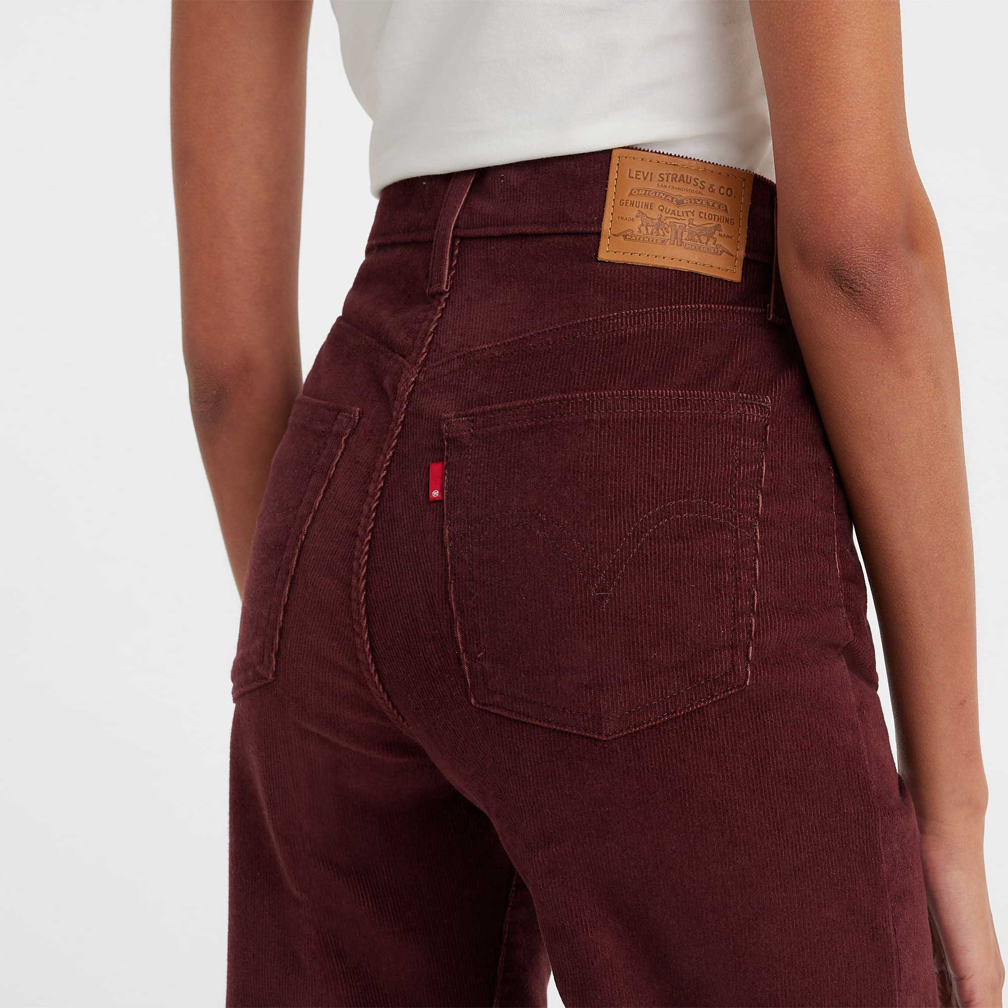 Levi's Womens Ribcage Straight Corduroy Ankle Jeans - Image 3