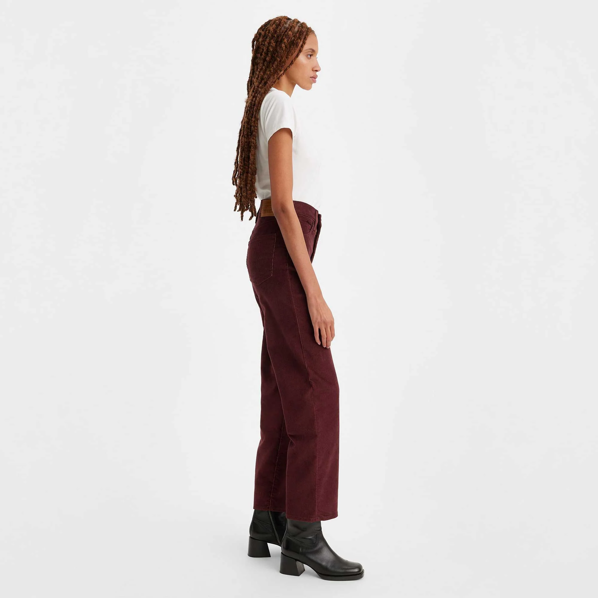 Levi's Womens Ribcage Straight Corduroy Ankle Jeans - Image 5