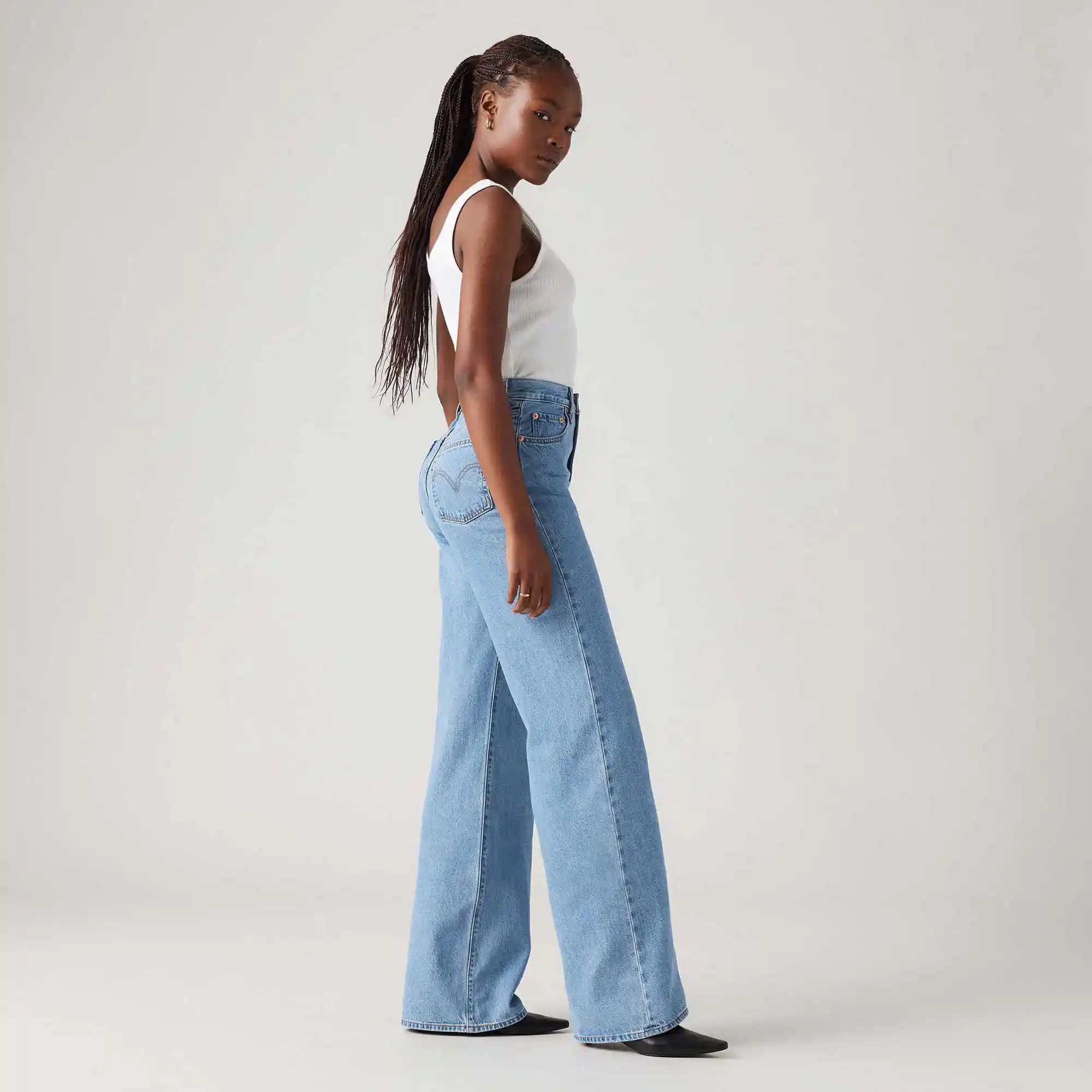 Levi's Womens Ribcage Wide Leg, splash zone - Image 4