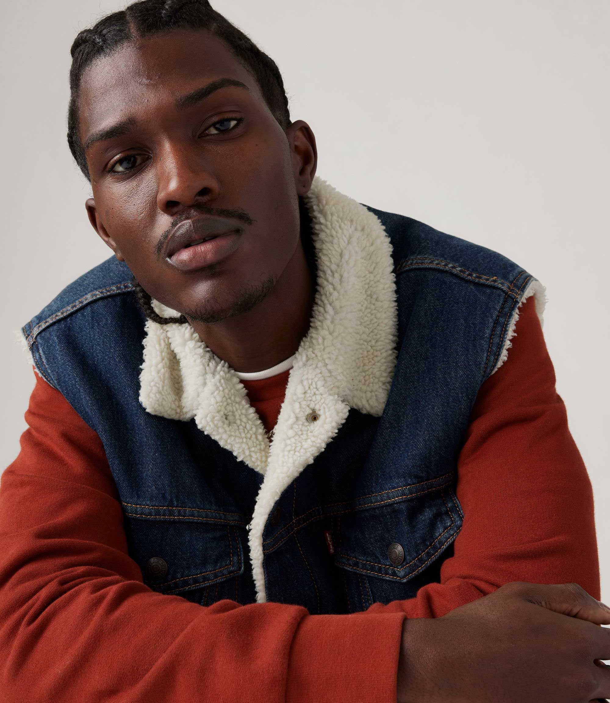 Levi's Sleeveless Type 3 Sherpa Vest, oahe tides sherpa - Image 2