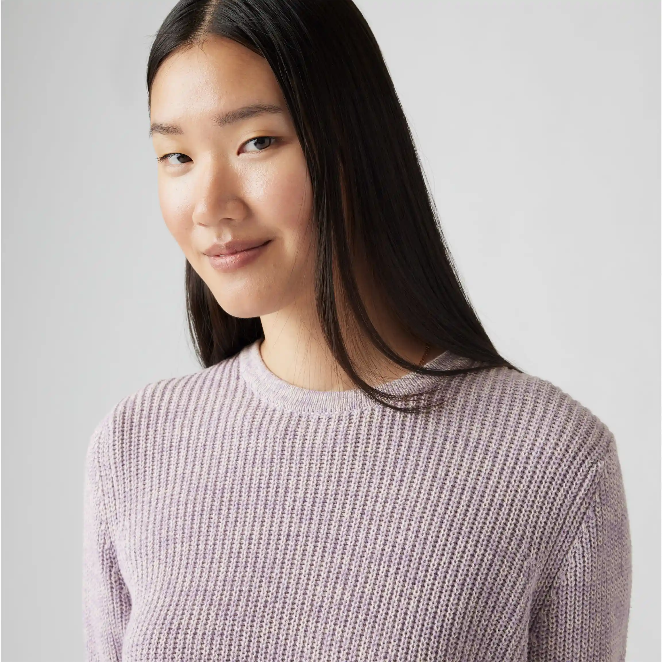 Levi's Womens Snowflake Pullover, heirloom lilac marled - Image 2