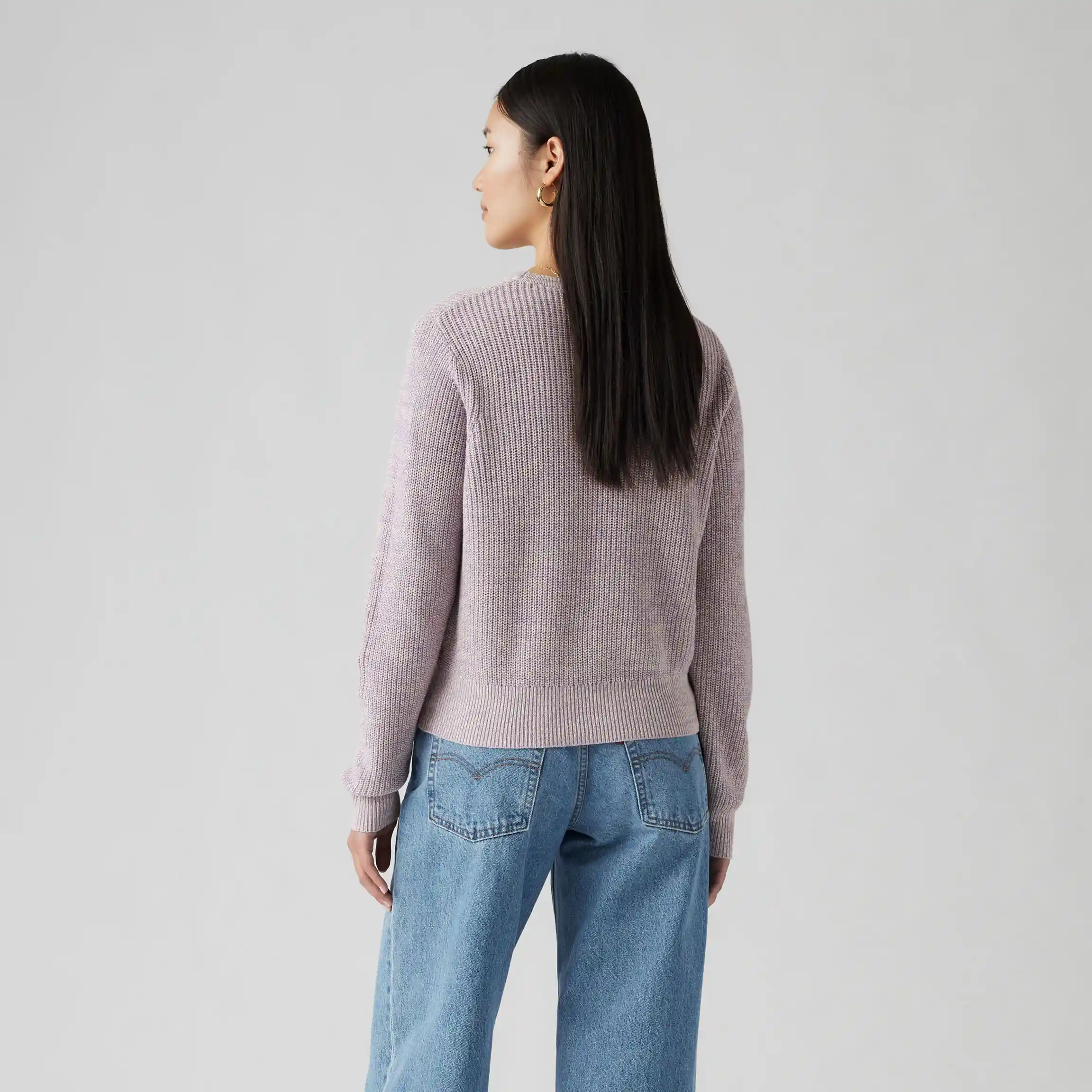 Levi's Womens Snowflake Pullover, heirloom lilac marled - Image 4