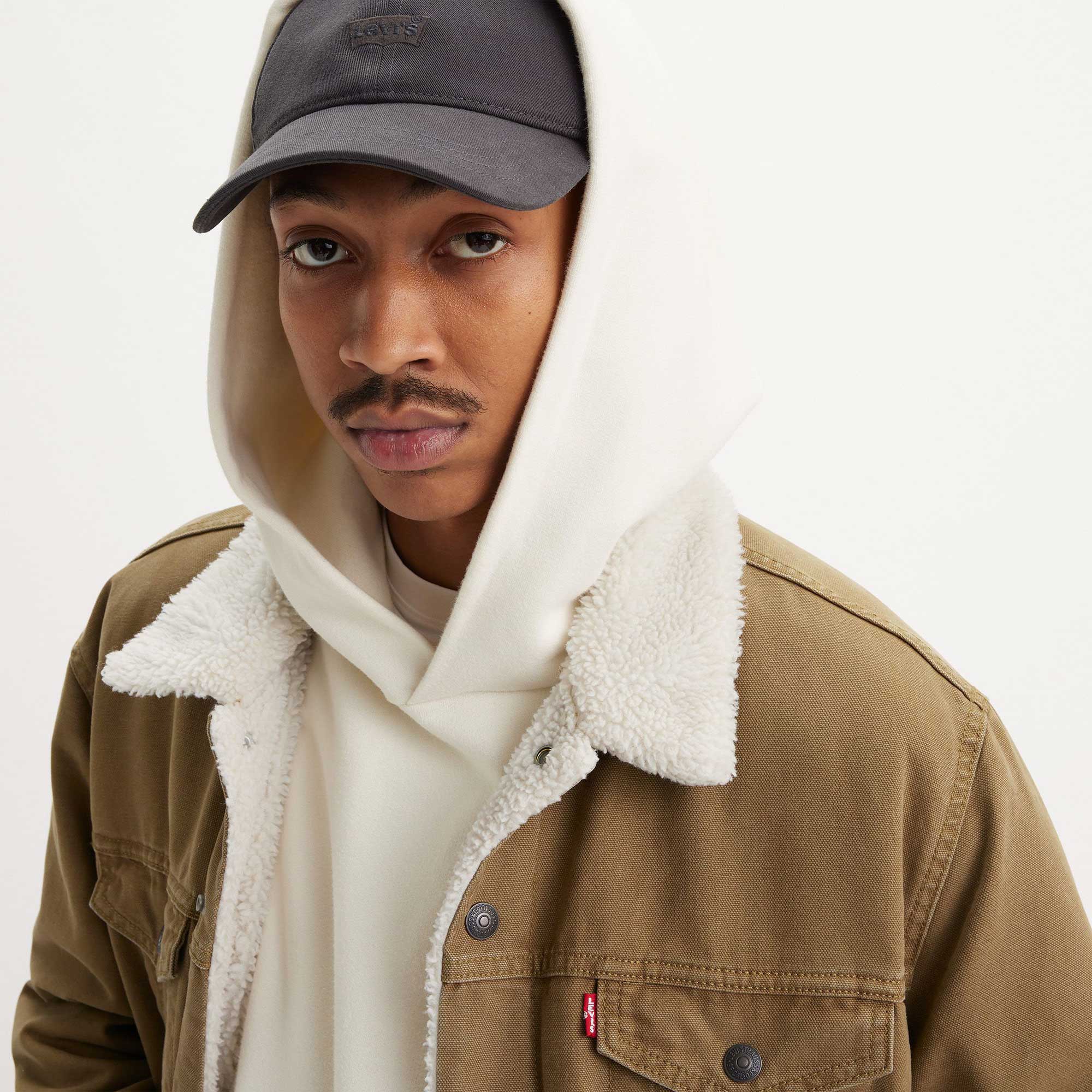 Levi's Type 3 Sherpa Trucker, washed cougar canvas - Image 2