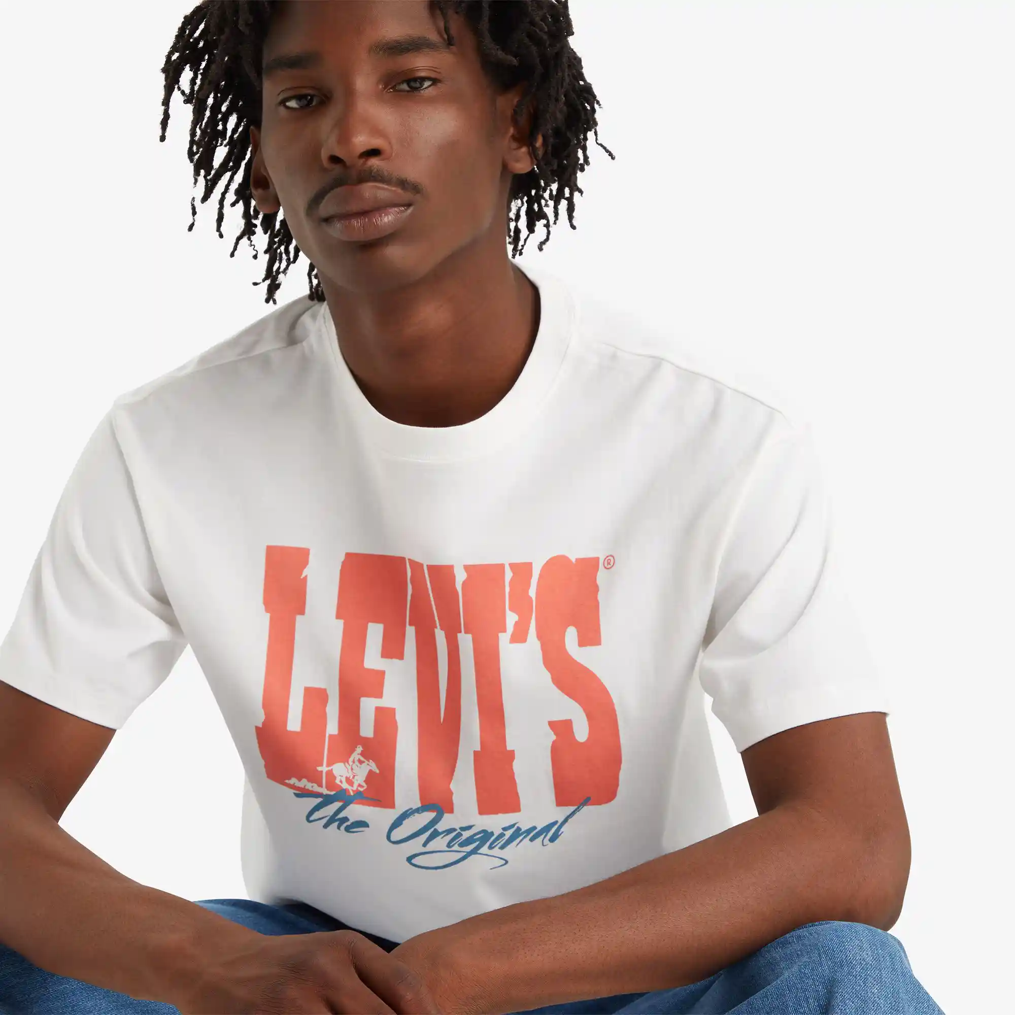 Levi's Vintage Fit Graphic Tee, levi archival white - Image 2
