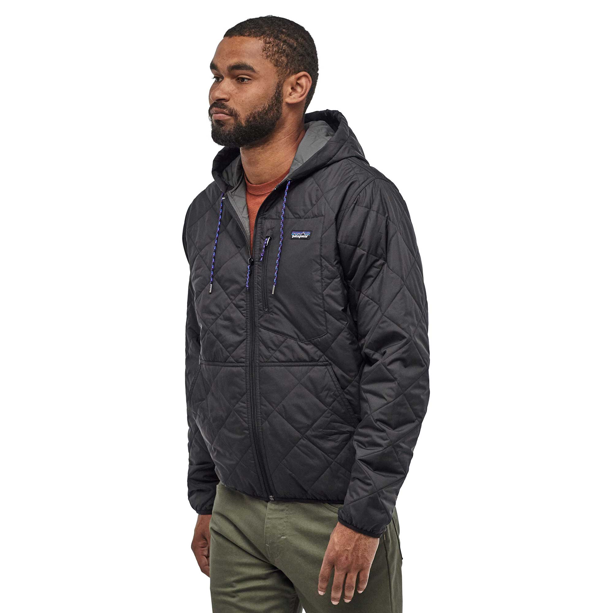 Patagonia Mens Diamond Quilted Bomber Hoody - Image 2