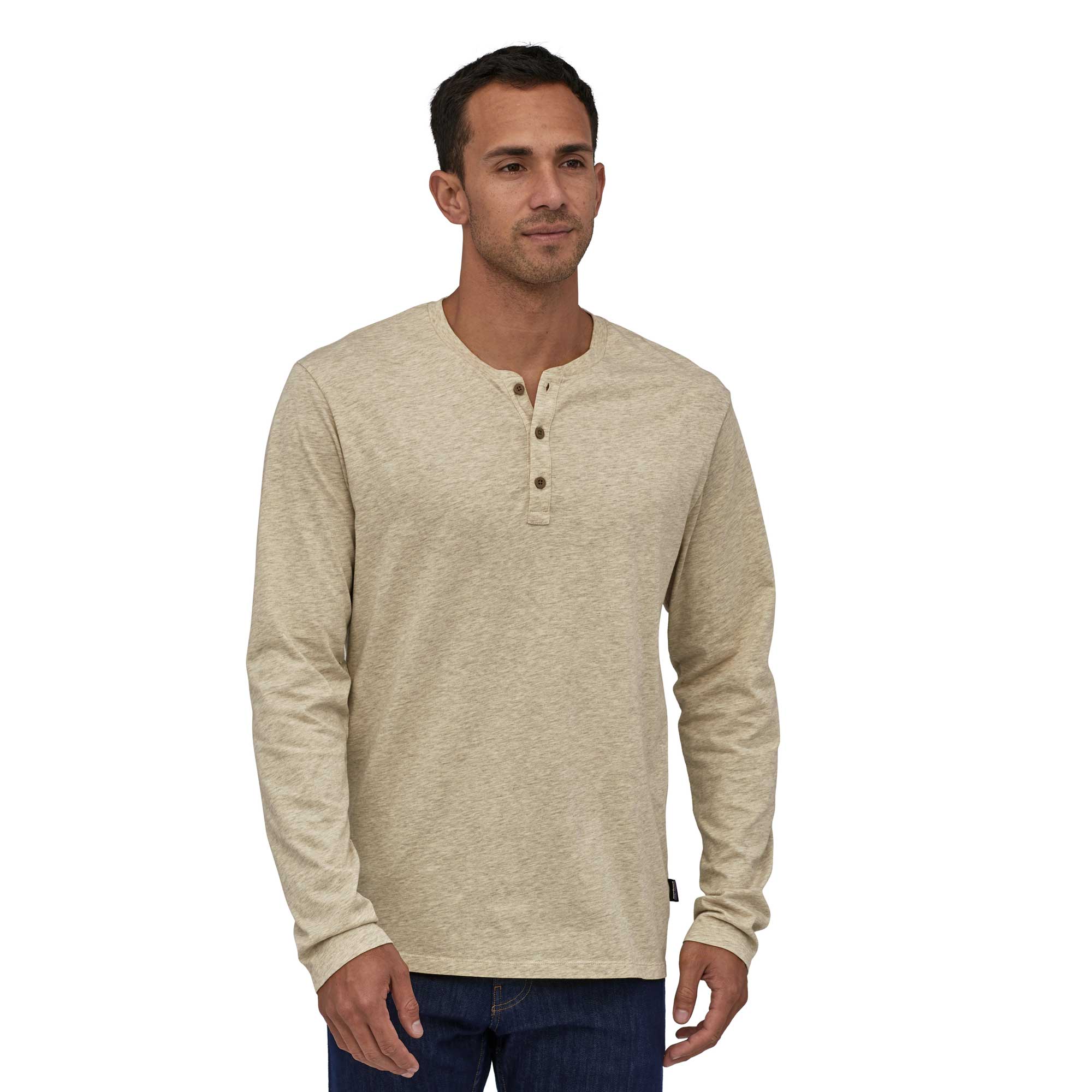 Patagonia Mens Long-sleeved Organic Cotton Lightweight Henley Pullover - Image 2