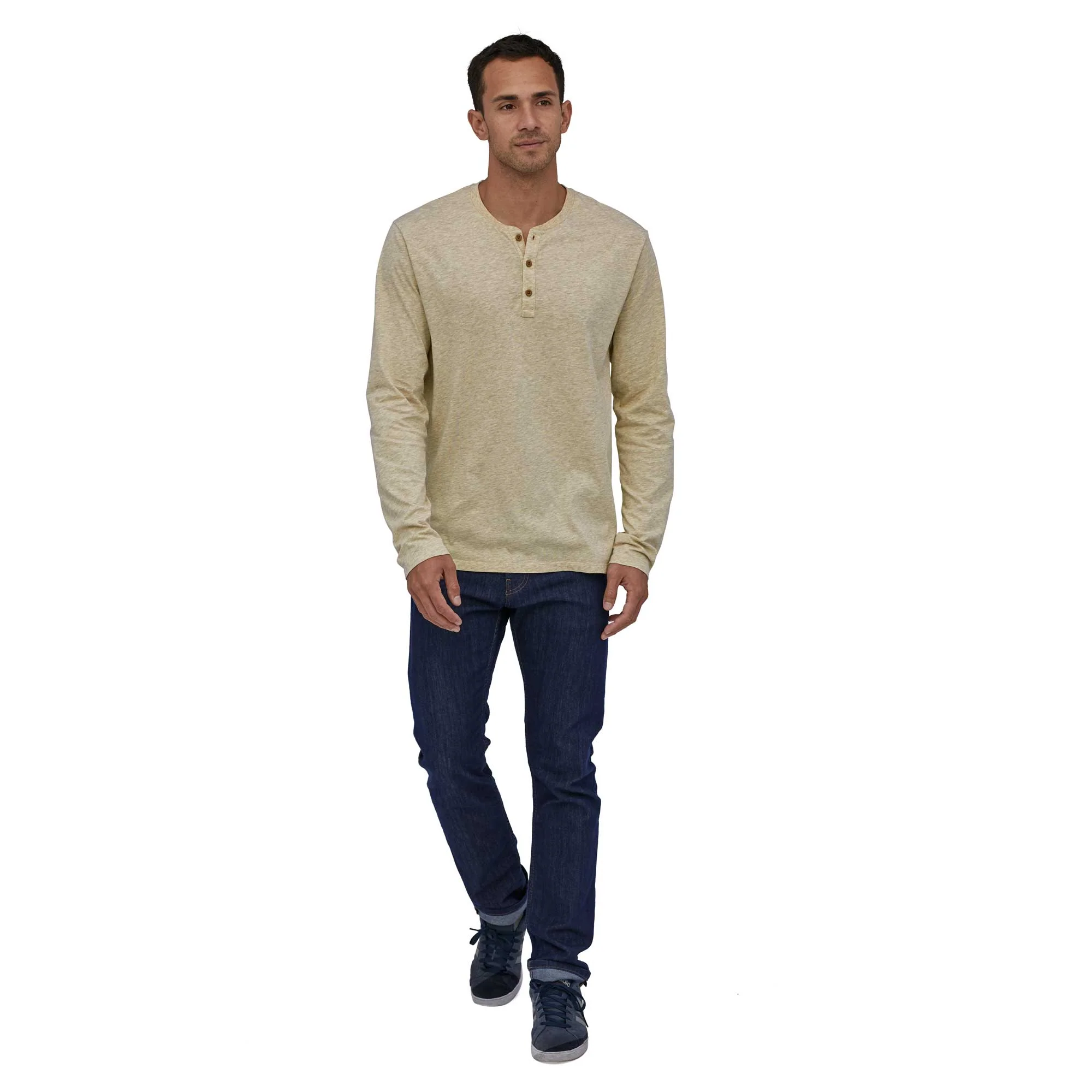Patagonia Mens Long-sleeved Organic Cotton Lightweight Henley Pullover - Image 4