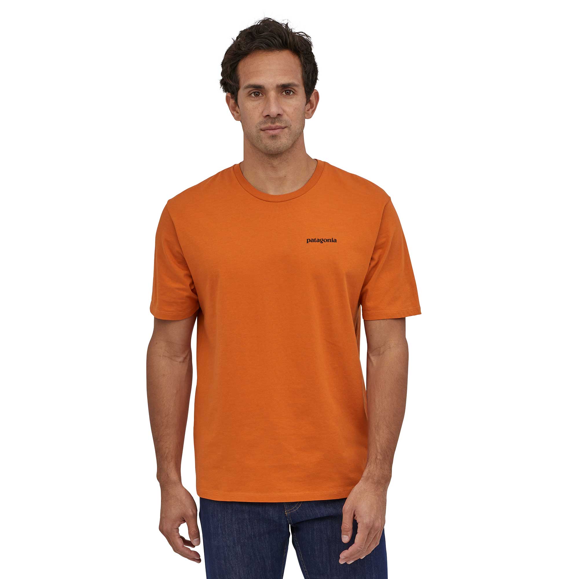 Patagonia Mens P-6 Logo Organic T-shirt - Image 2