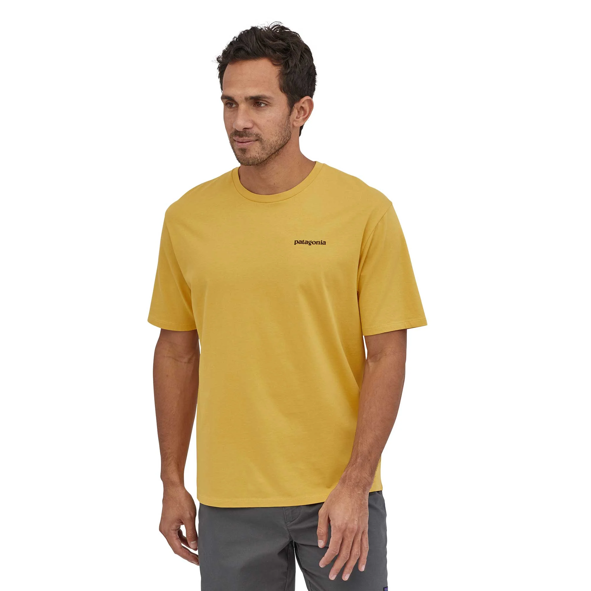 Patagonia Mens P-6 Logo Organic T-shirt - Image 2