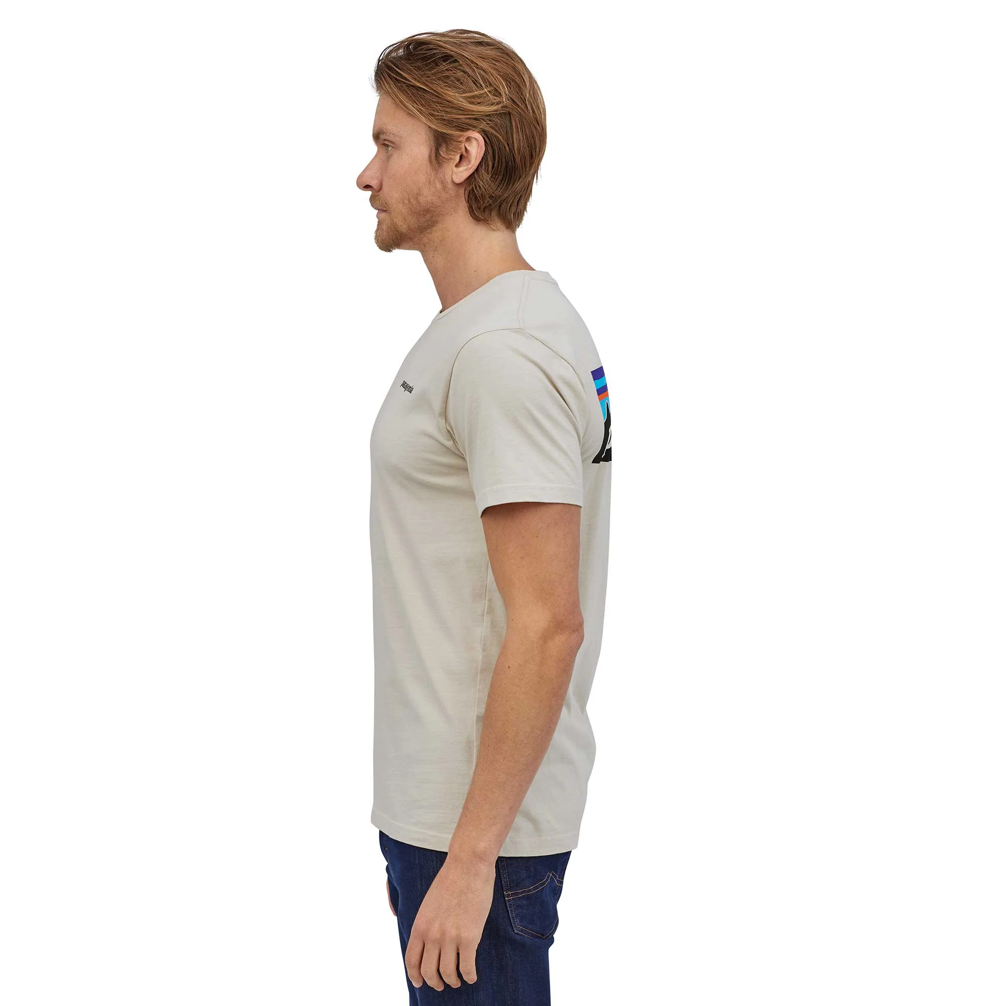 Patagonia Mens P-6 Logo Organic T-shirt - Image 3