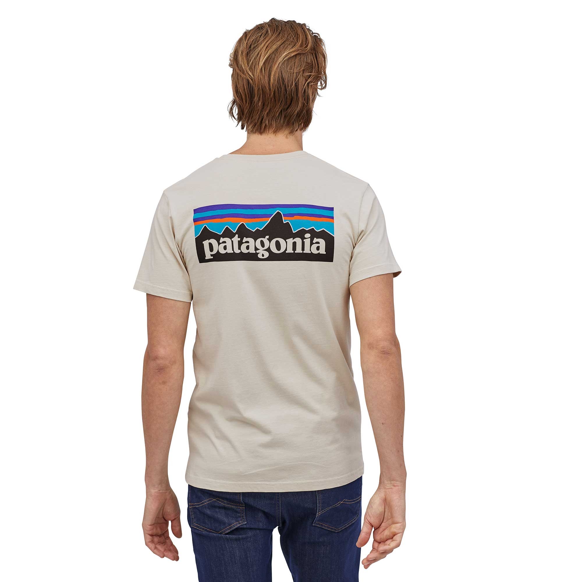 Patagonia Mens P-6 Logo Organic T-shirt - Image 4