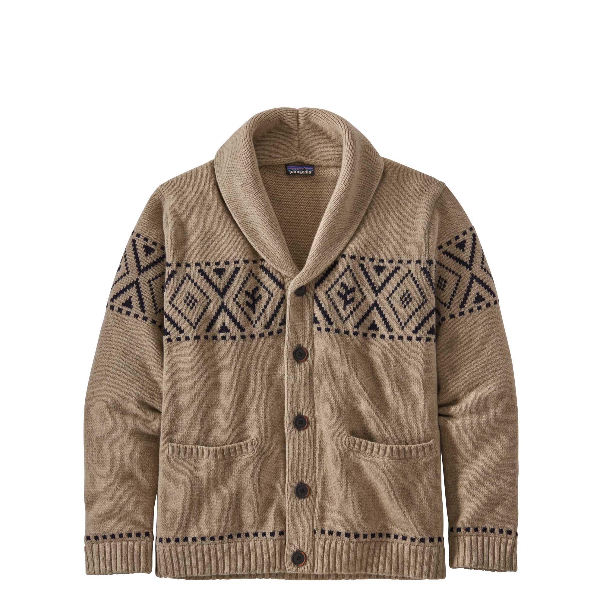 Patagonia Mens Recycled Wool Shawl-collar Cardigan