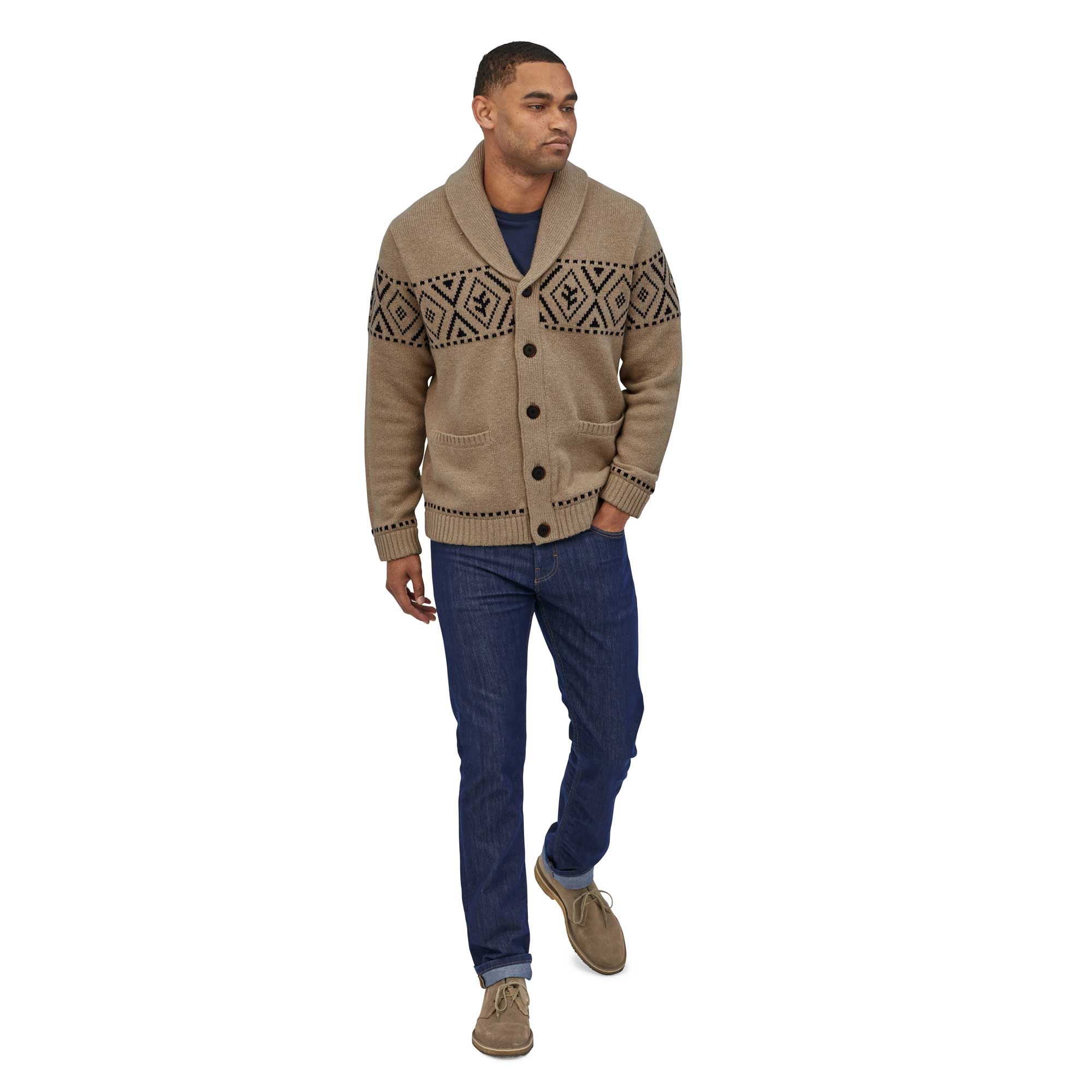 Patagonia Mens Recycled Wool Shawl-collar Cardigan - Image 4