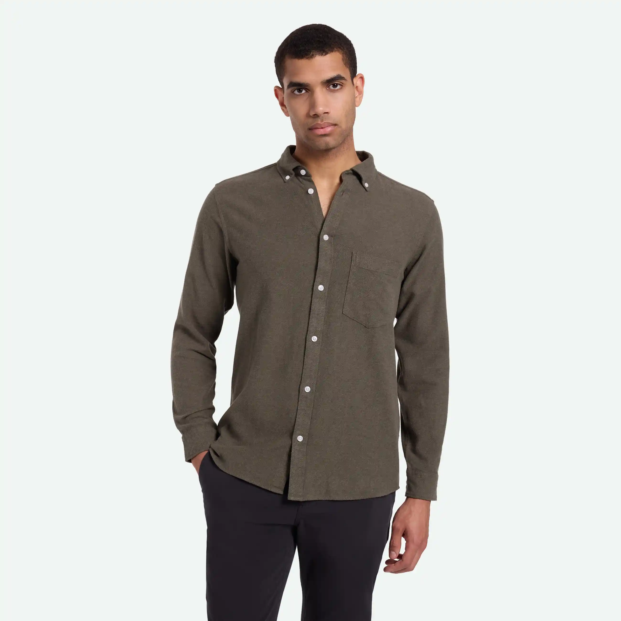 Minimum Colt Long Sleeve Shirt, rosin