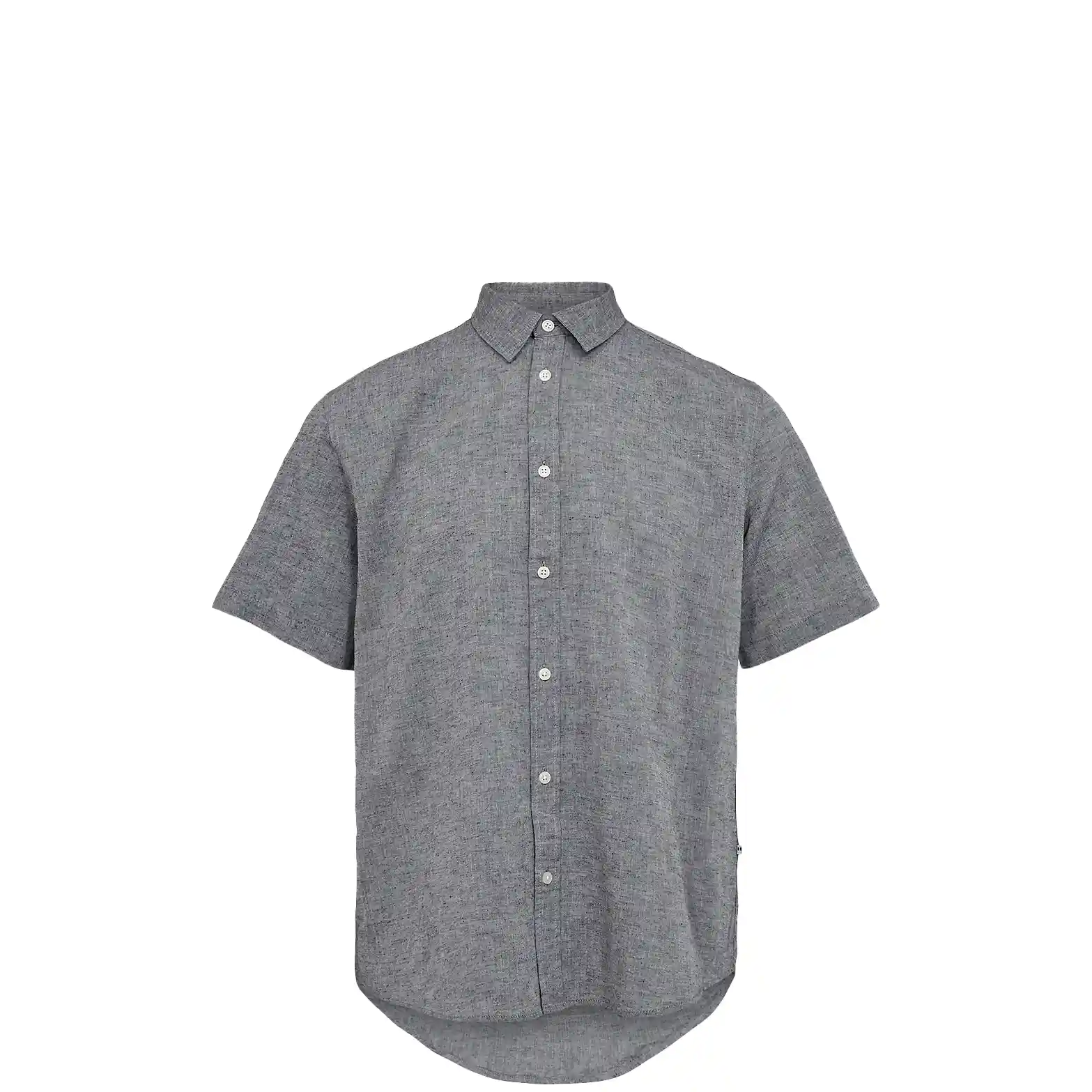 Minimum Eric Short Sleeved Shirt, navy blazer melange