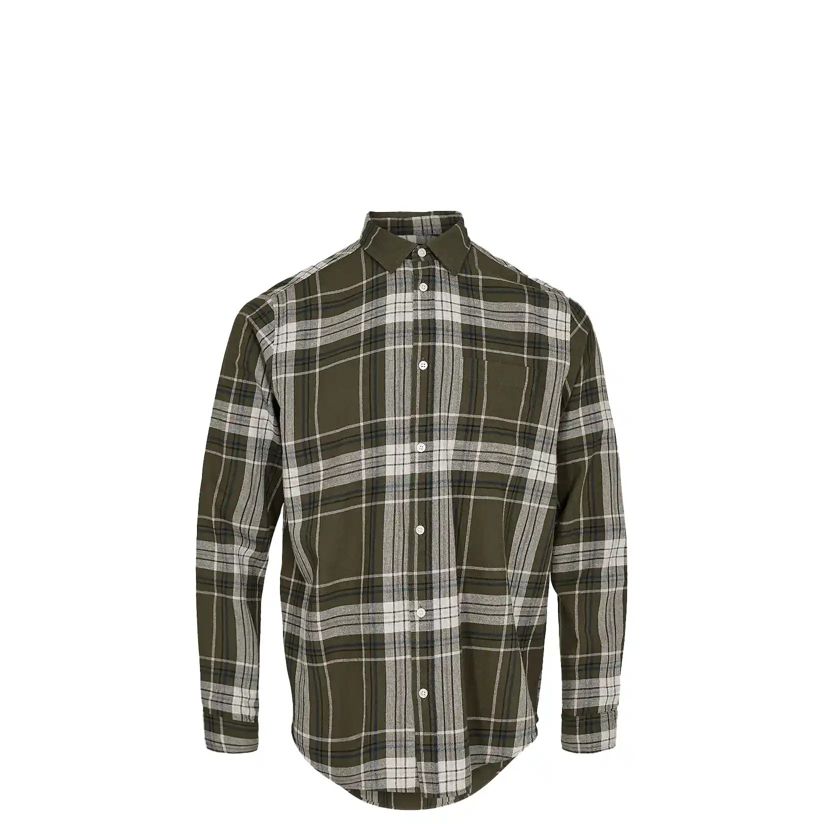 Minimum Jack Long Sleeved Shirt, forest night