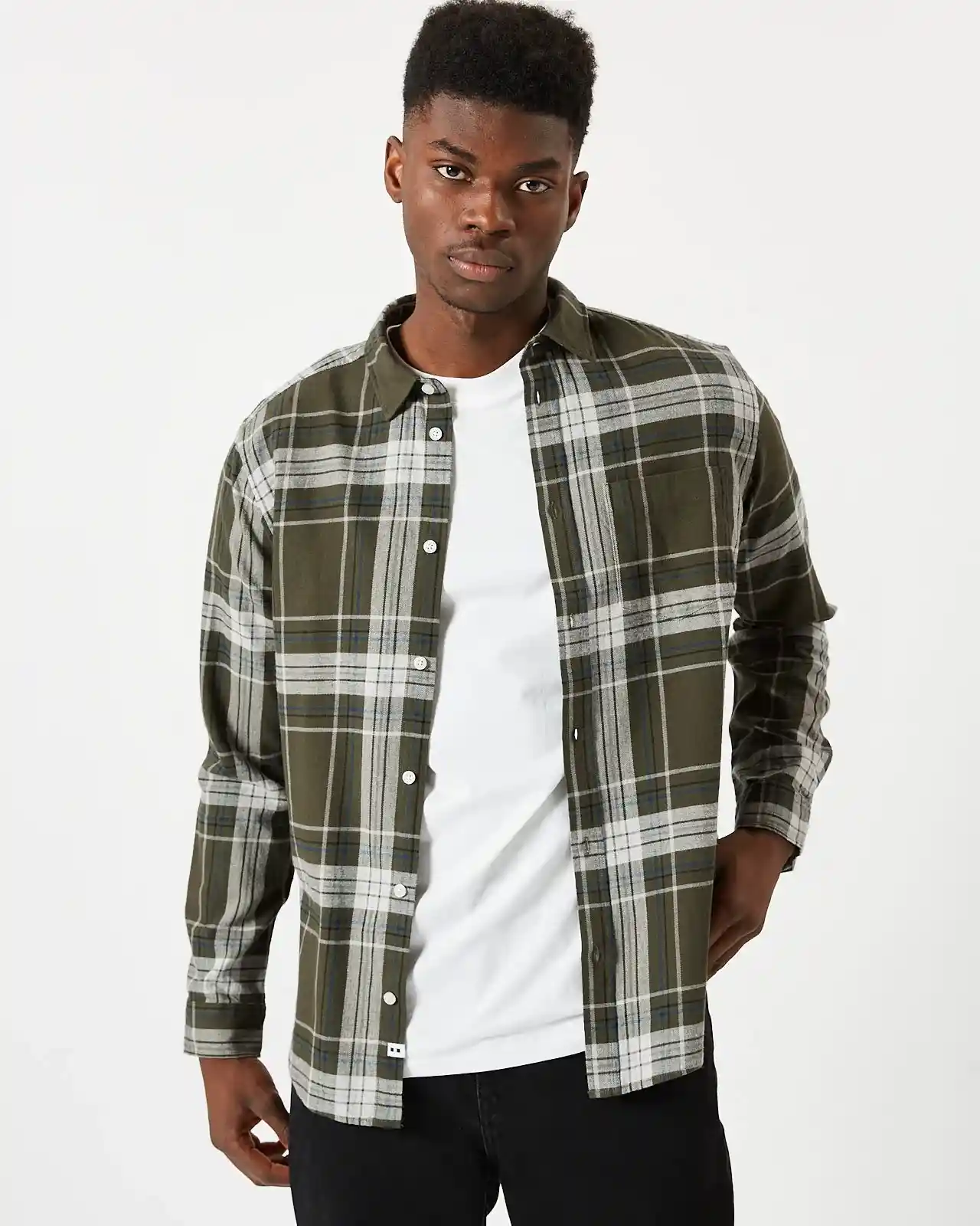 Minimum Jack Long Sleeved Shirt, forest night - Image 2