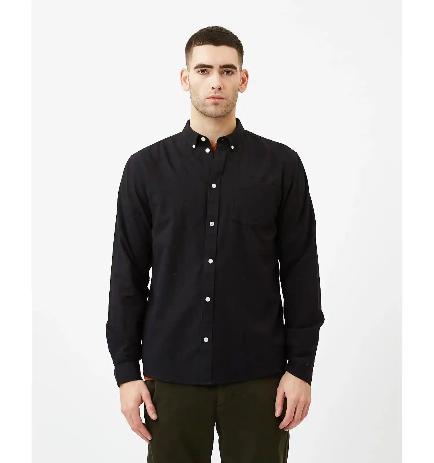 Minimum Jay 3.0 Longsleeve Shirt, black/grey melange - Image 3