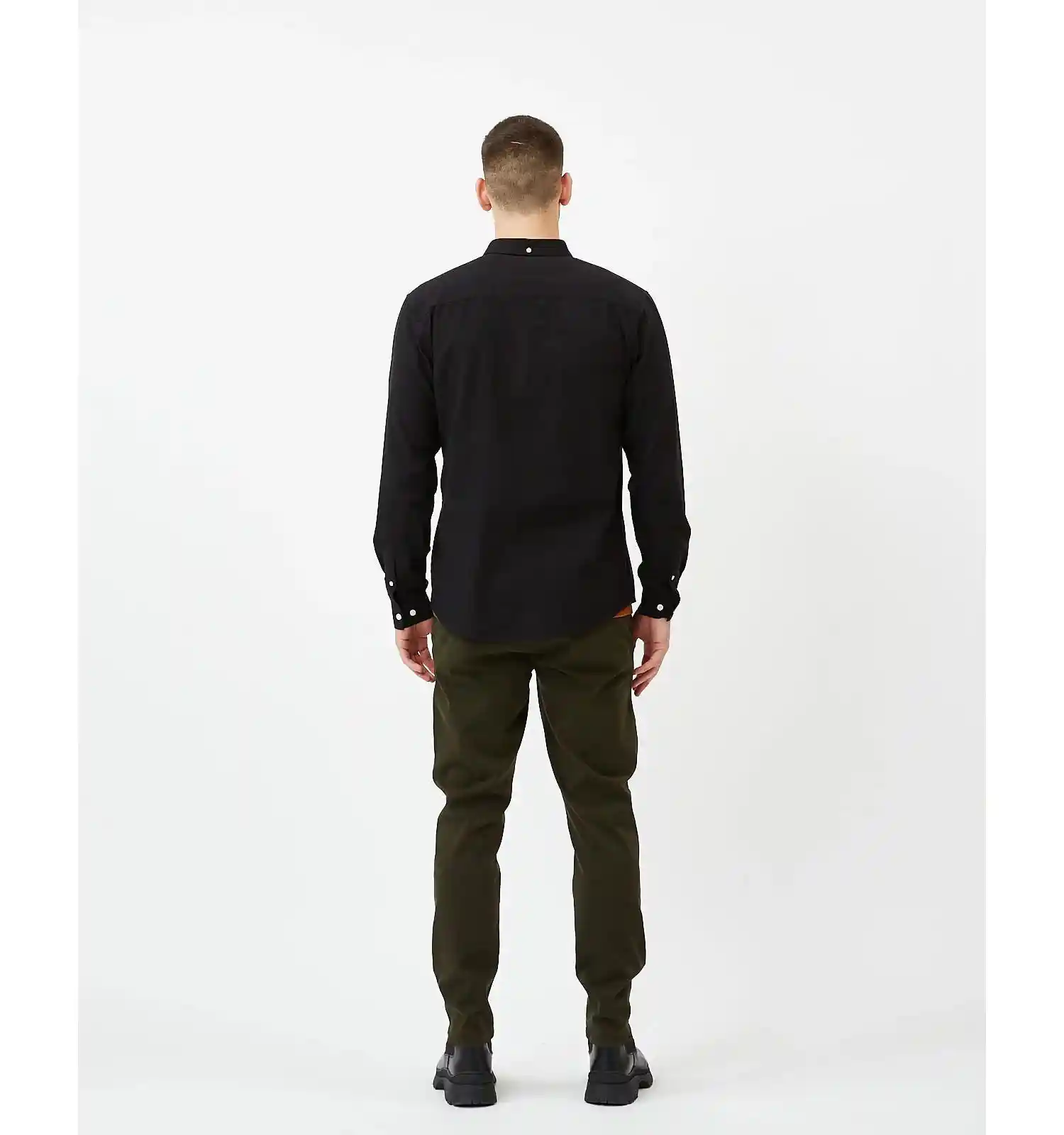Minimum Jay 3.0 Longsleeve Shirt, black/grey melange - Image 5