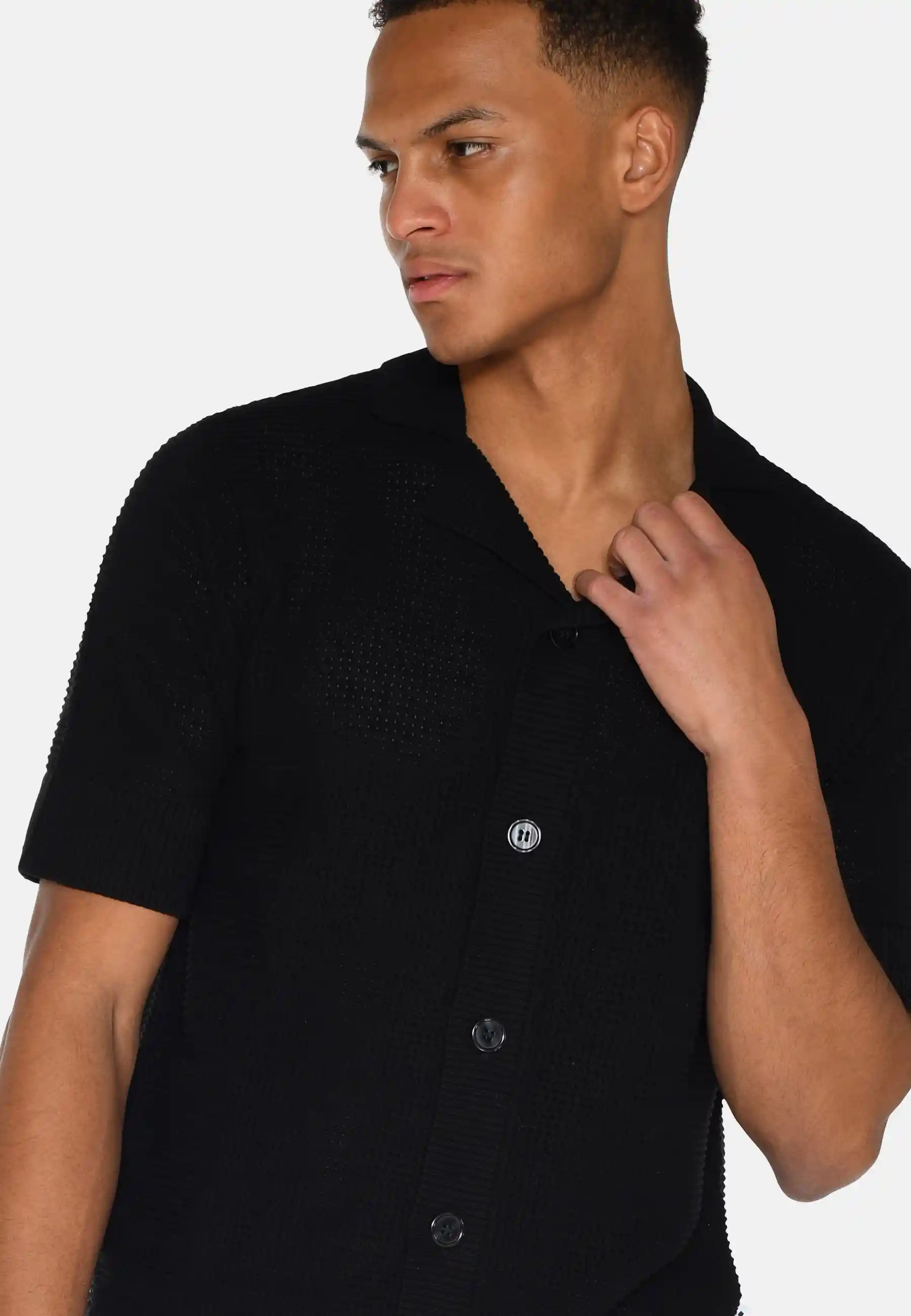 Minimum Mason Crochet Cardigan, black - Image 2