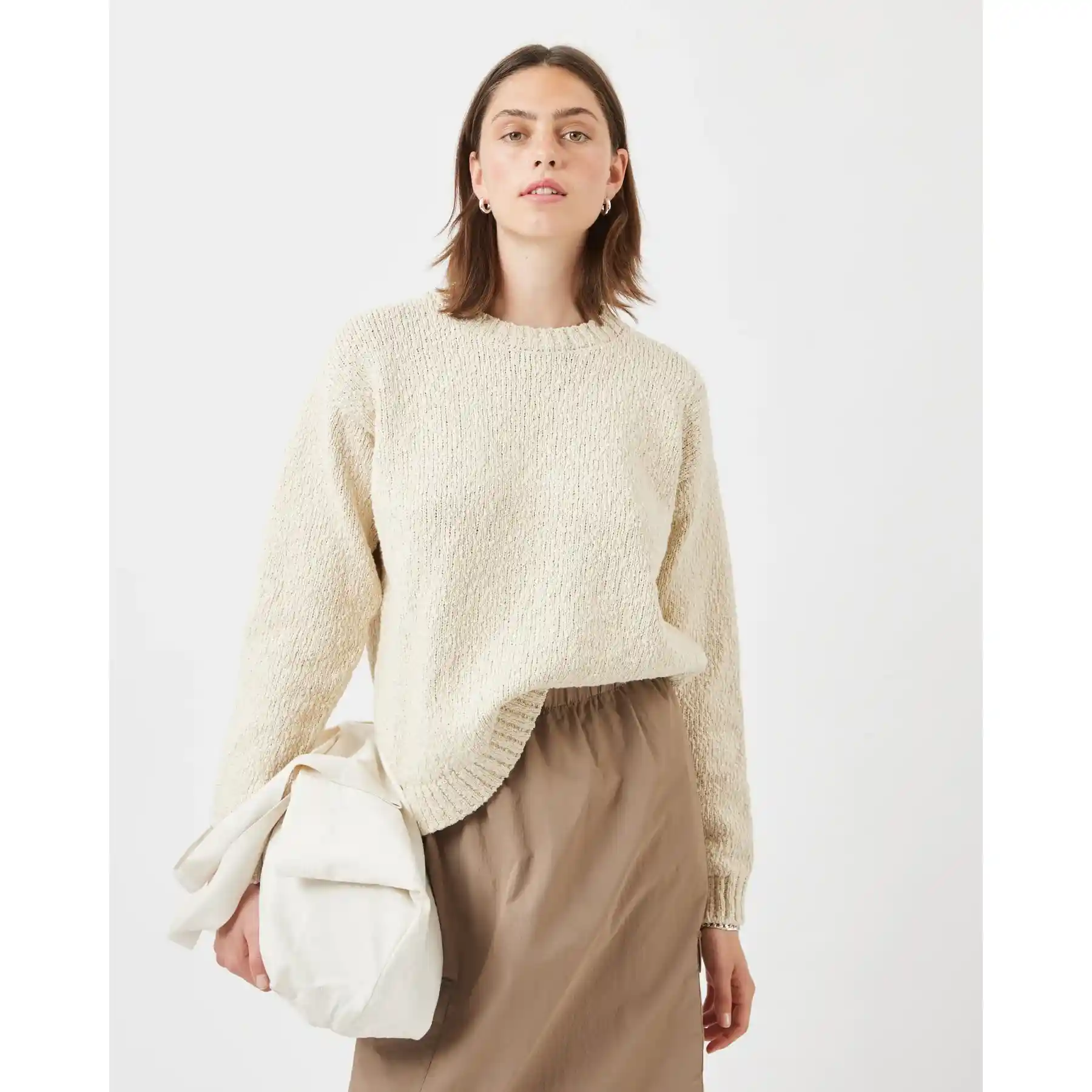 Minimum Womens Mavis Jumper, brown rice - Image 2