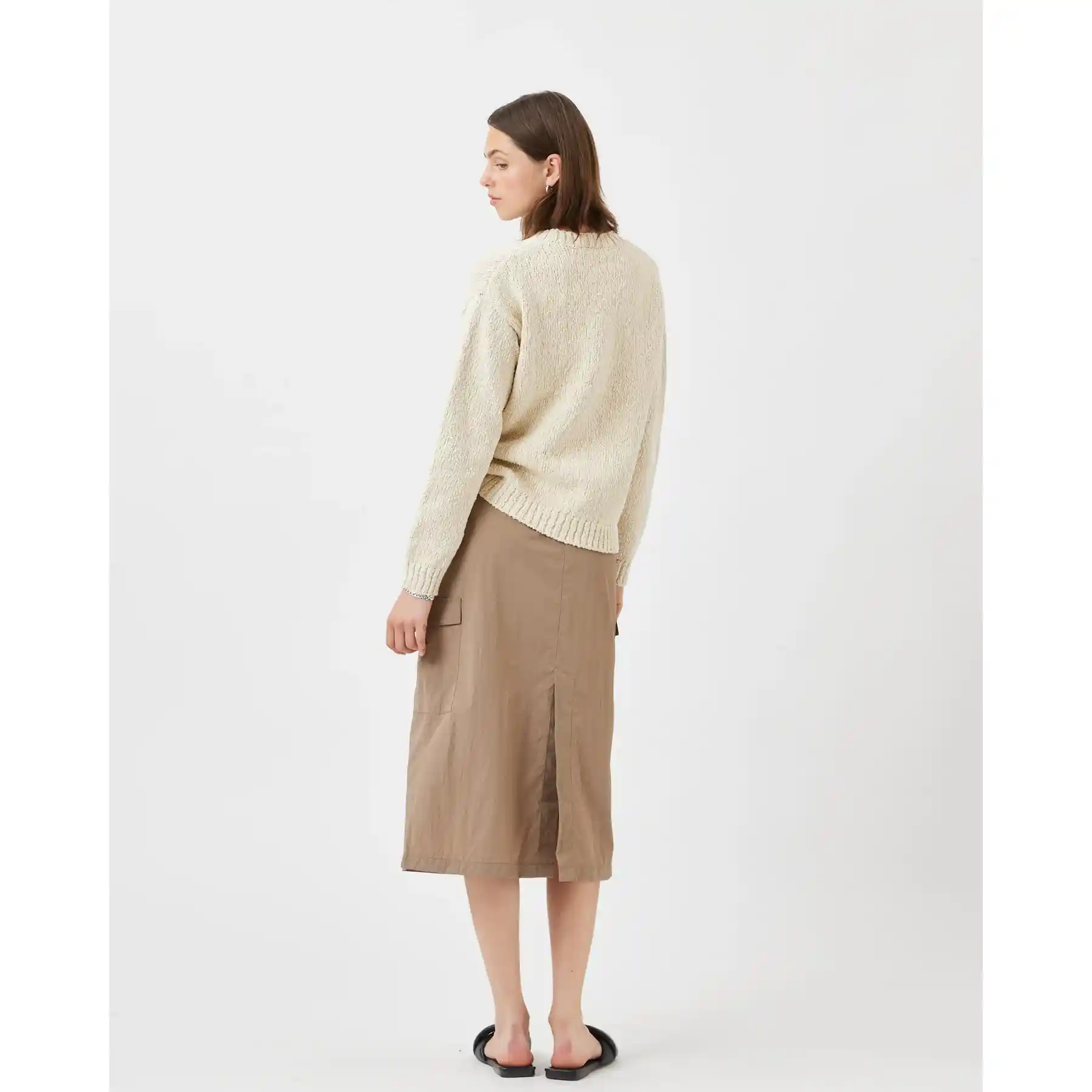 Minimum Womens Mavis Jumper, brown rice - Image 4