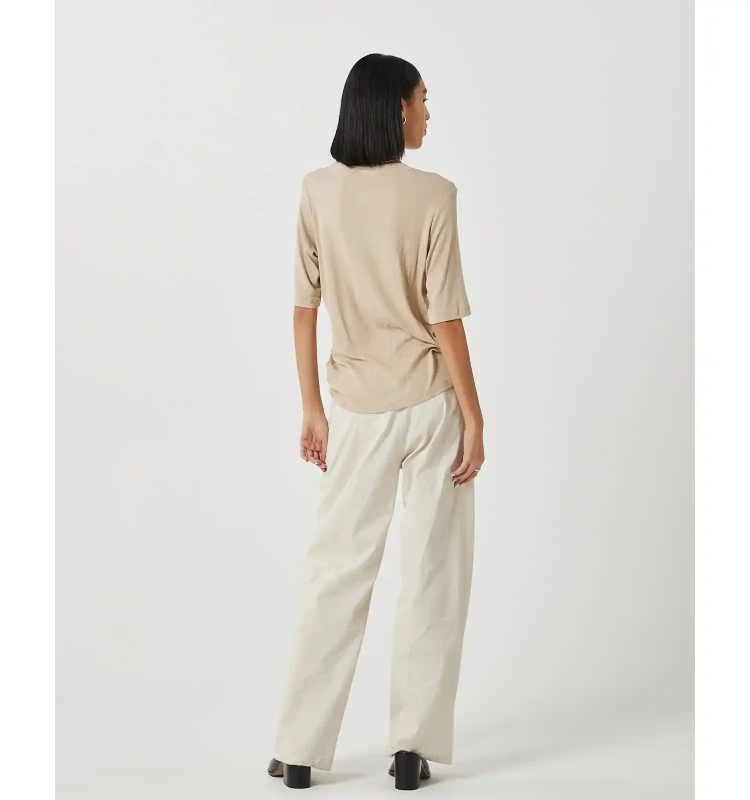 Minimum Womens Siga Short Sleeved T-Shirt, safari - Image 3