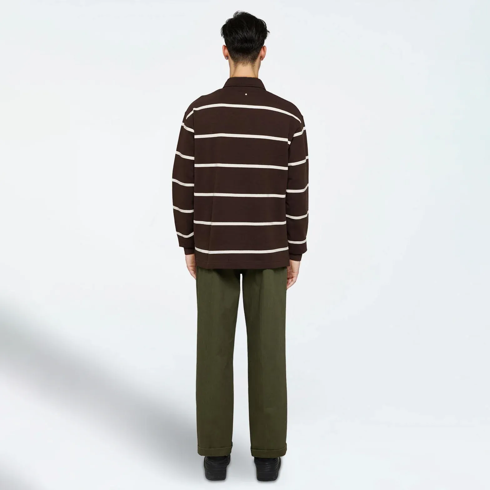 Minimum Tate Rugby Polo, seal brown - Image 3