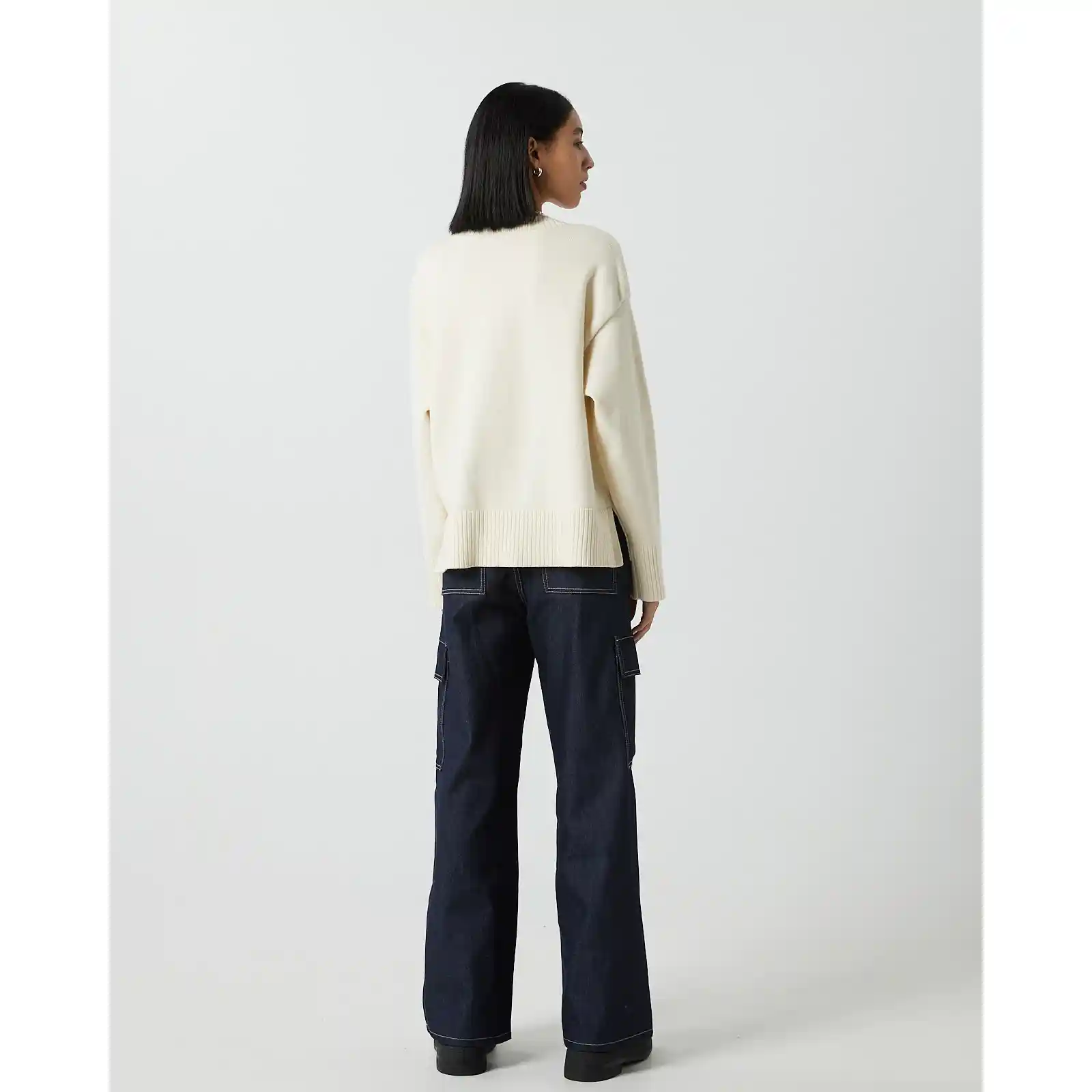 Minimum Womens Trianna Cardigan, broken white - Image 4