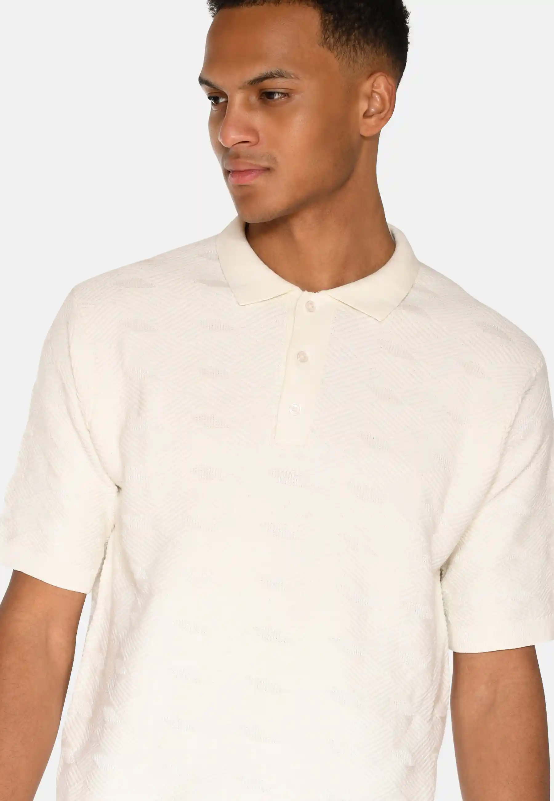 Minimum Wyatt Knit Polo, coco milk - Image 2