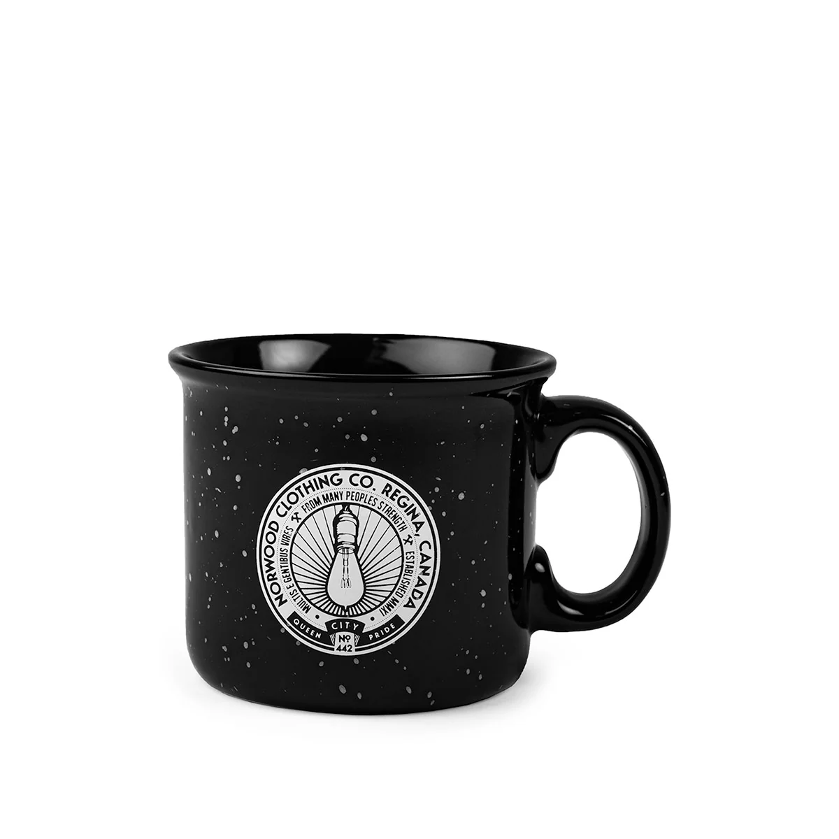 Norwood Light Bulb ceramic mug - black