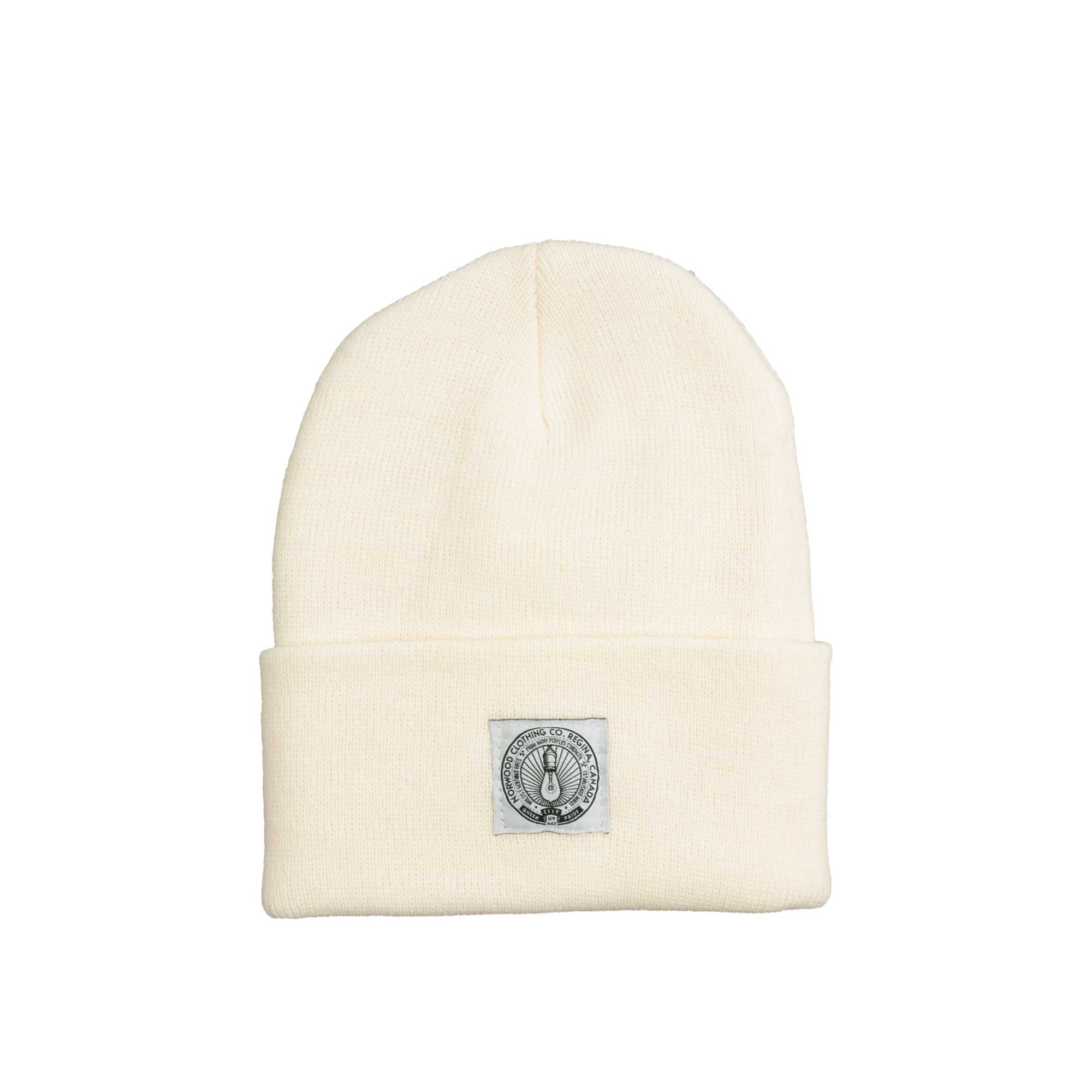 Norwood Light Bulb cuff beanie, cream