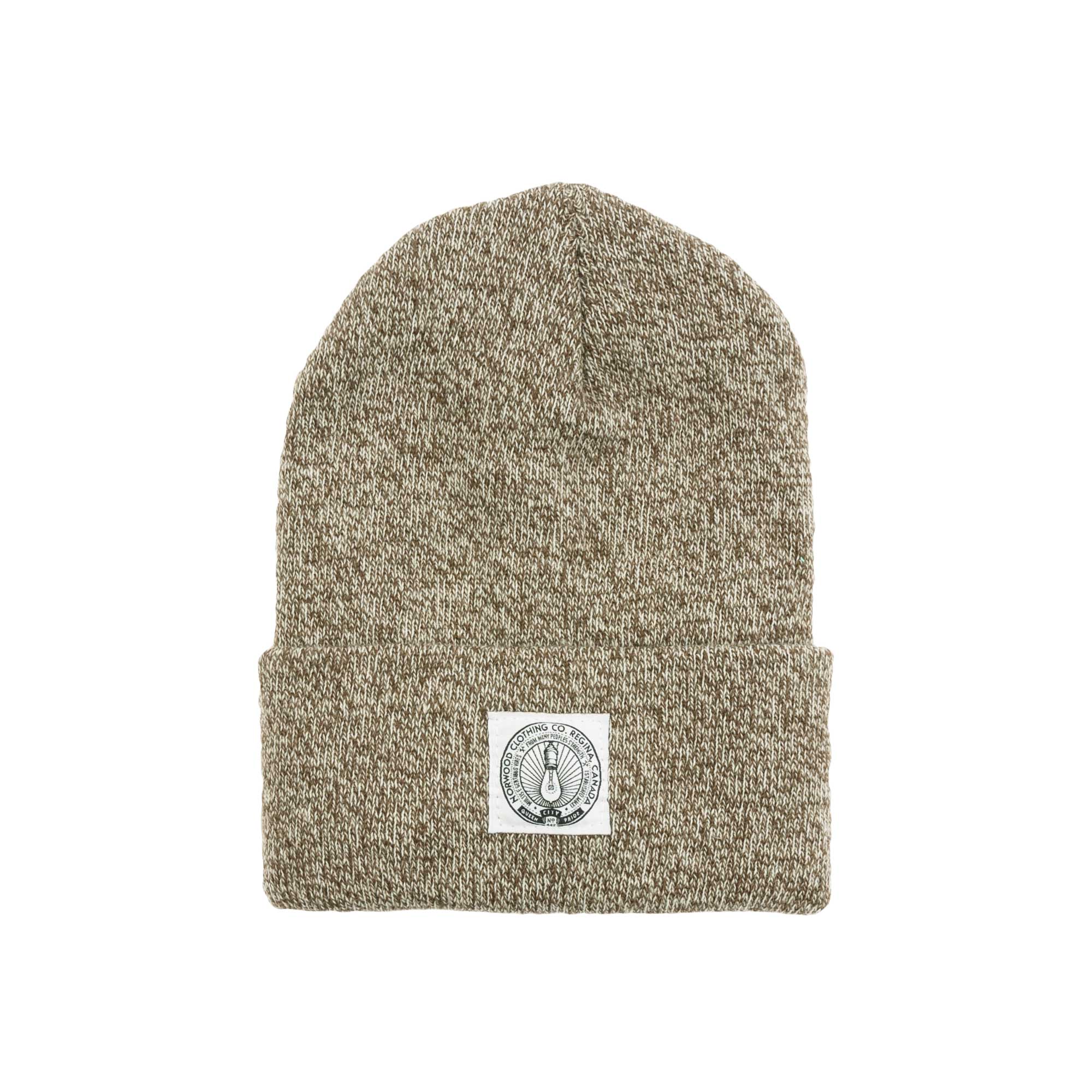Norwood Light Bulb cuff beanie, olive melange