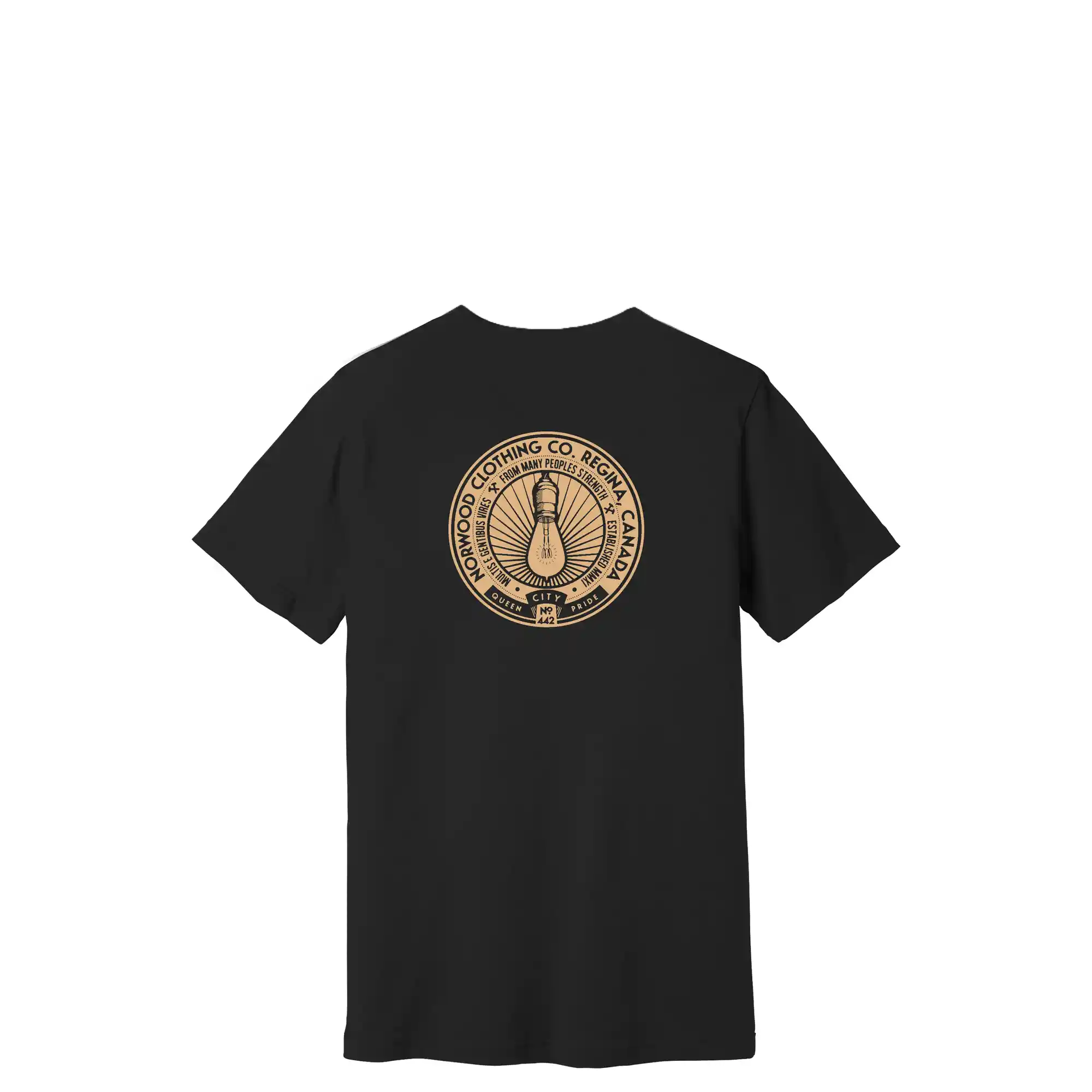 Norwood Light Bulb Slim Tee, black/tan