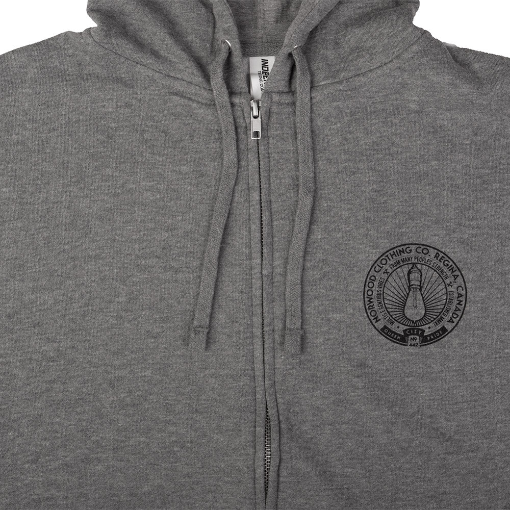 Norwood Light Bulb Zip Hoody - Image 3