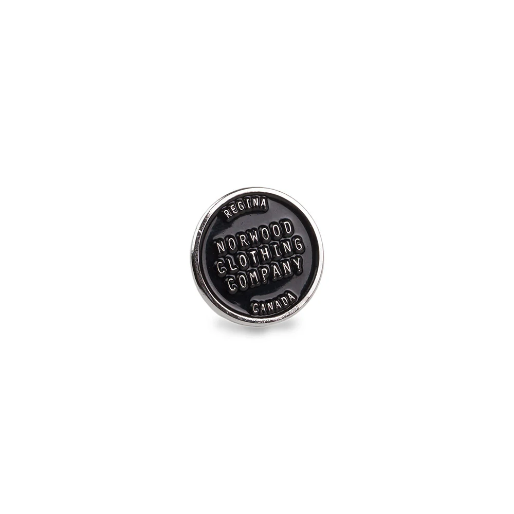 Norwood Postmark 2.0 enamel pin - silver