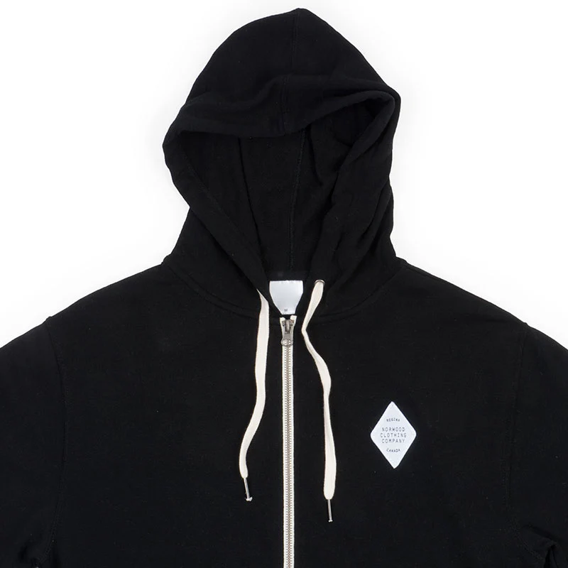 Norwood Rhombus Patch terry zip hood - Image 3