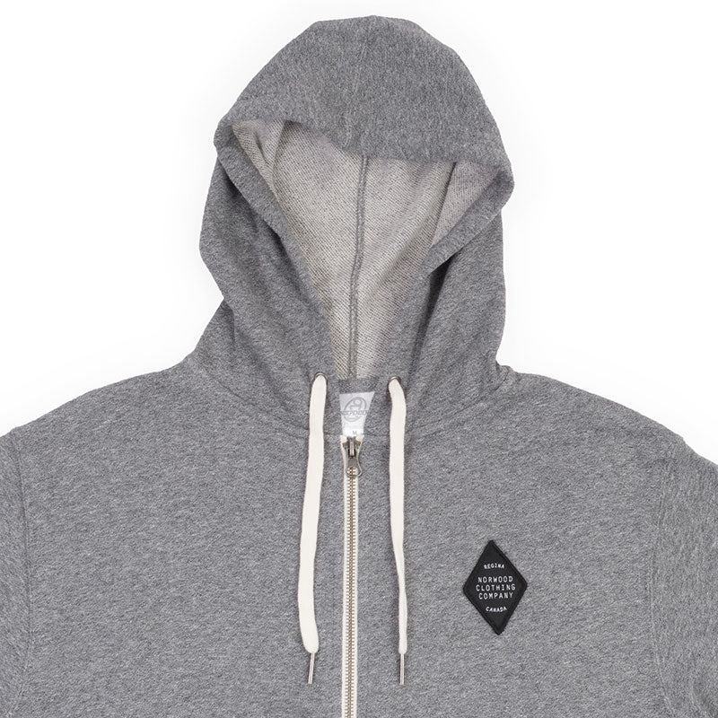 Norwood Rhombus Patch terry zip hood - Image 4